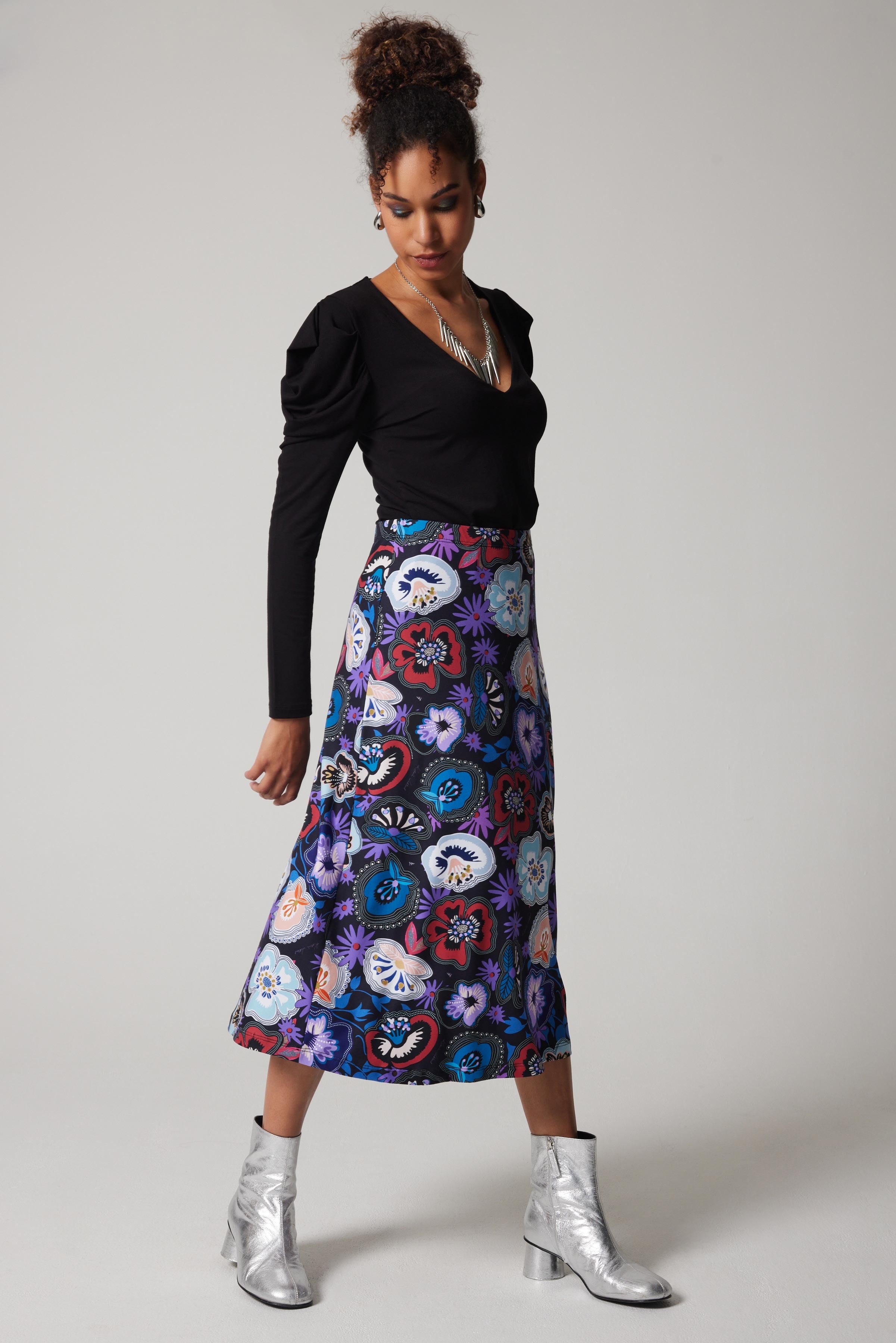 Jupe Trapèze - Rivet Floral