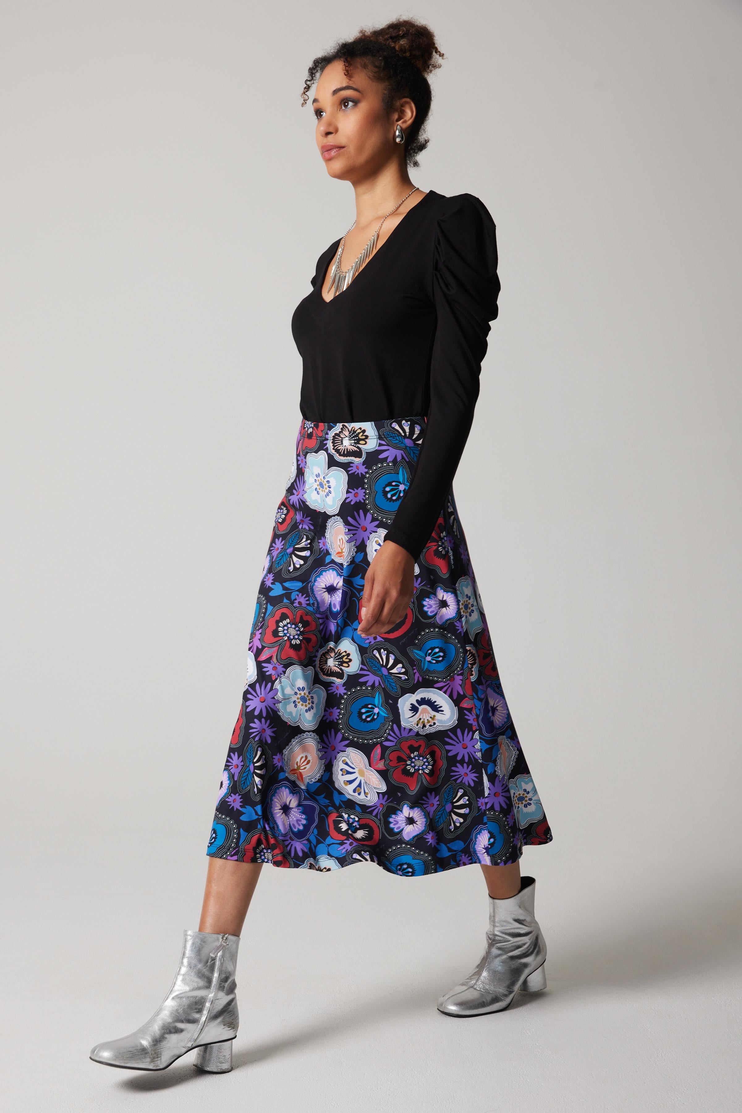 Jupe Trapèze - Rivet Floral