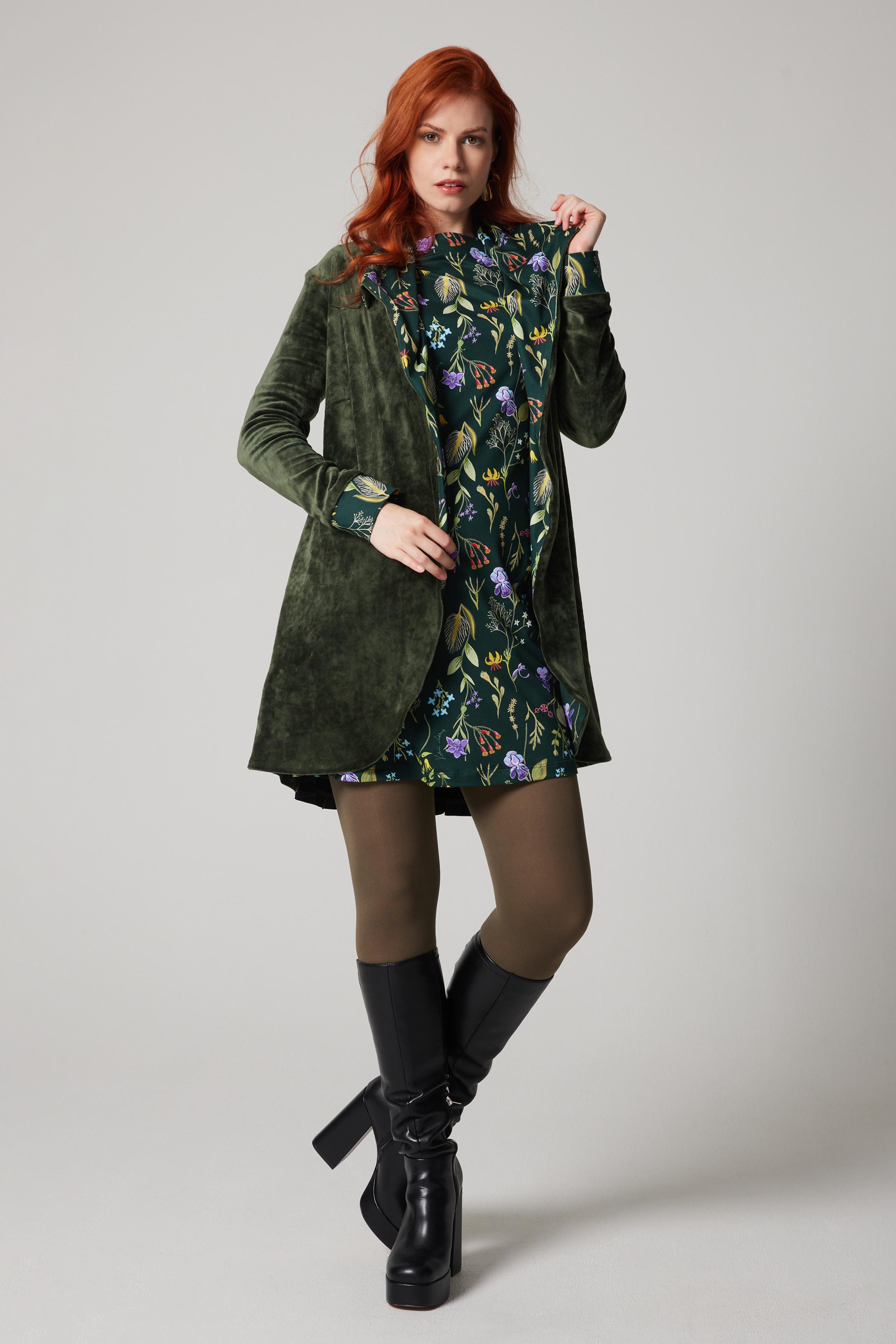 Manteau Abondance / Redingote - Fleurs des Laurentides