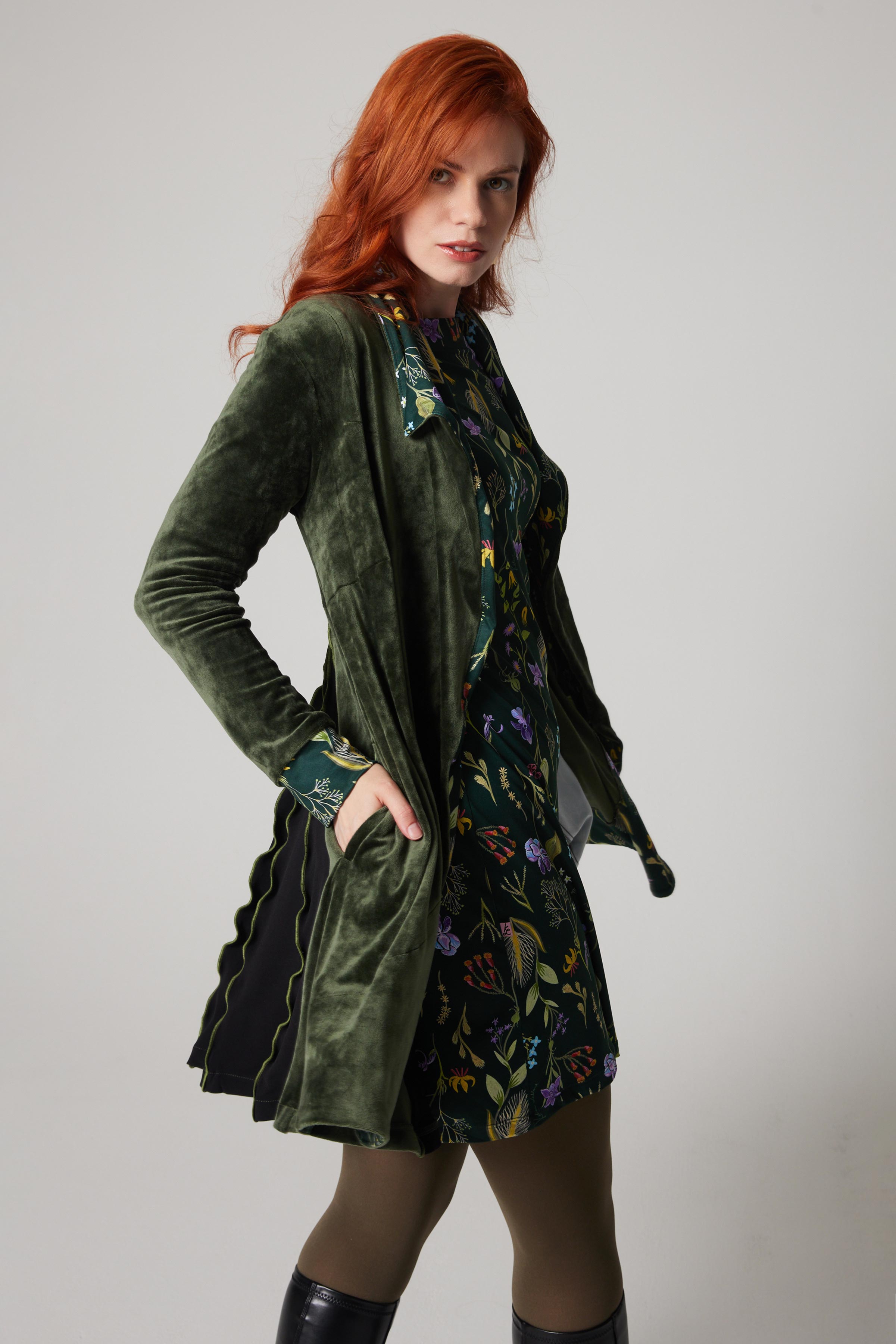 Manteau Abondance / Redingote - Fleurs des Laurentides