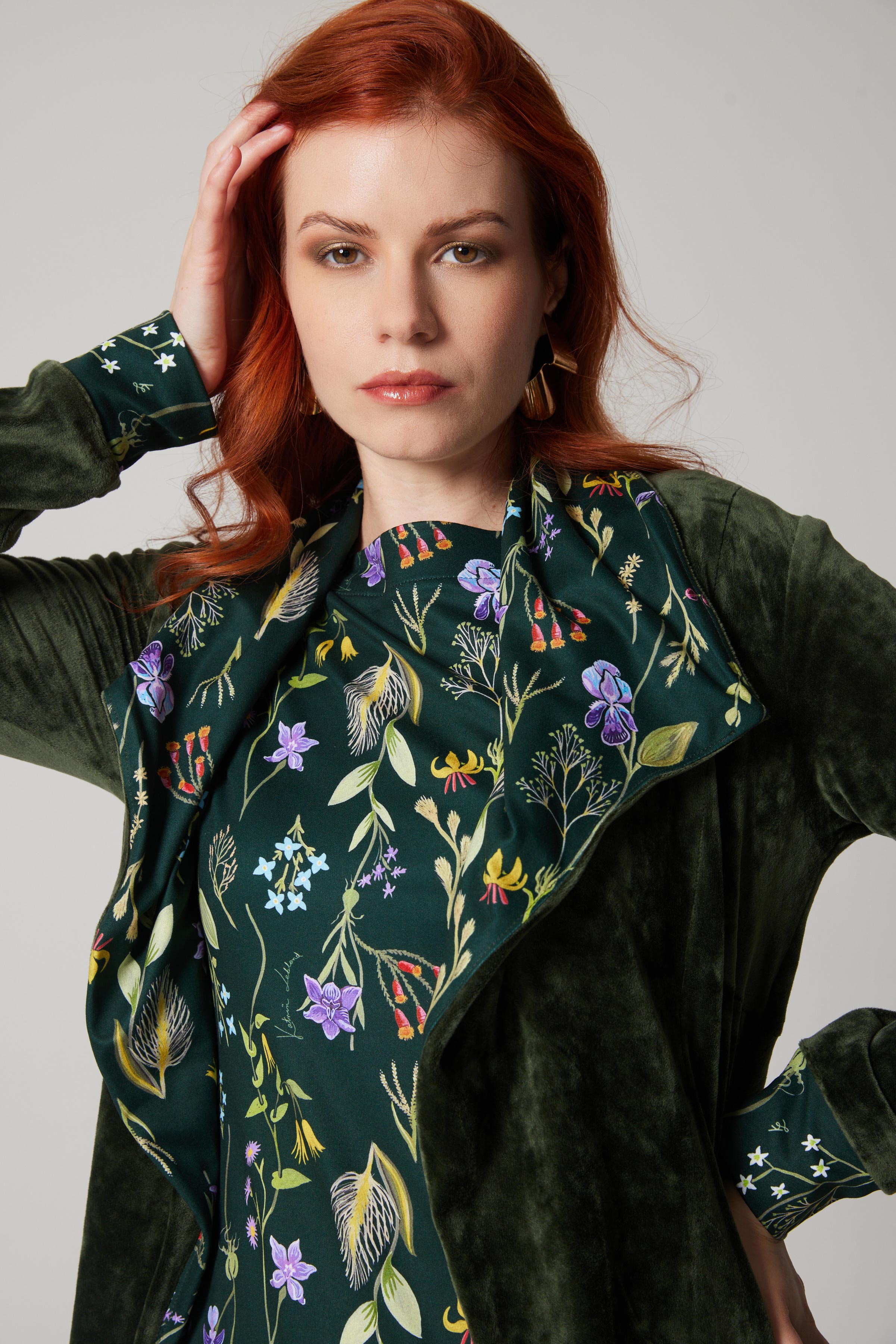 Manteau Abondance / Redingote - Fleurs des Laurentides