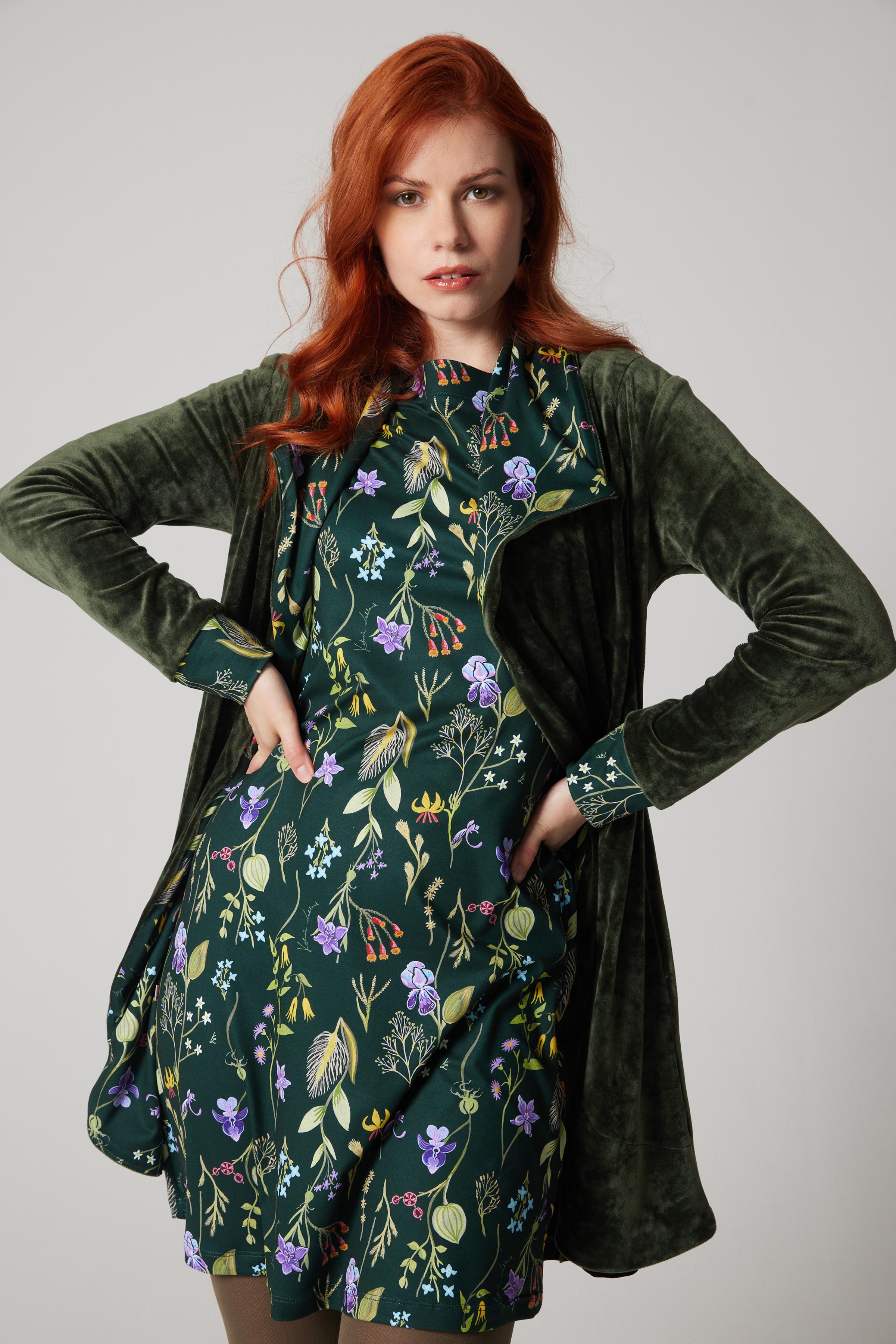 Manteau Abondance / Redingote - Fleurs des Laurentides