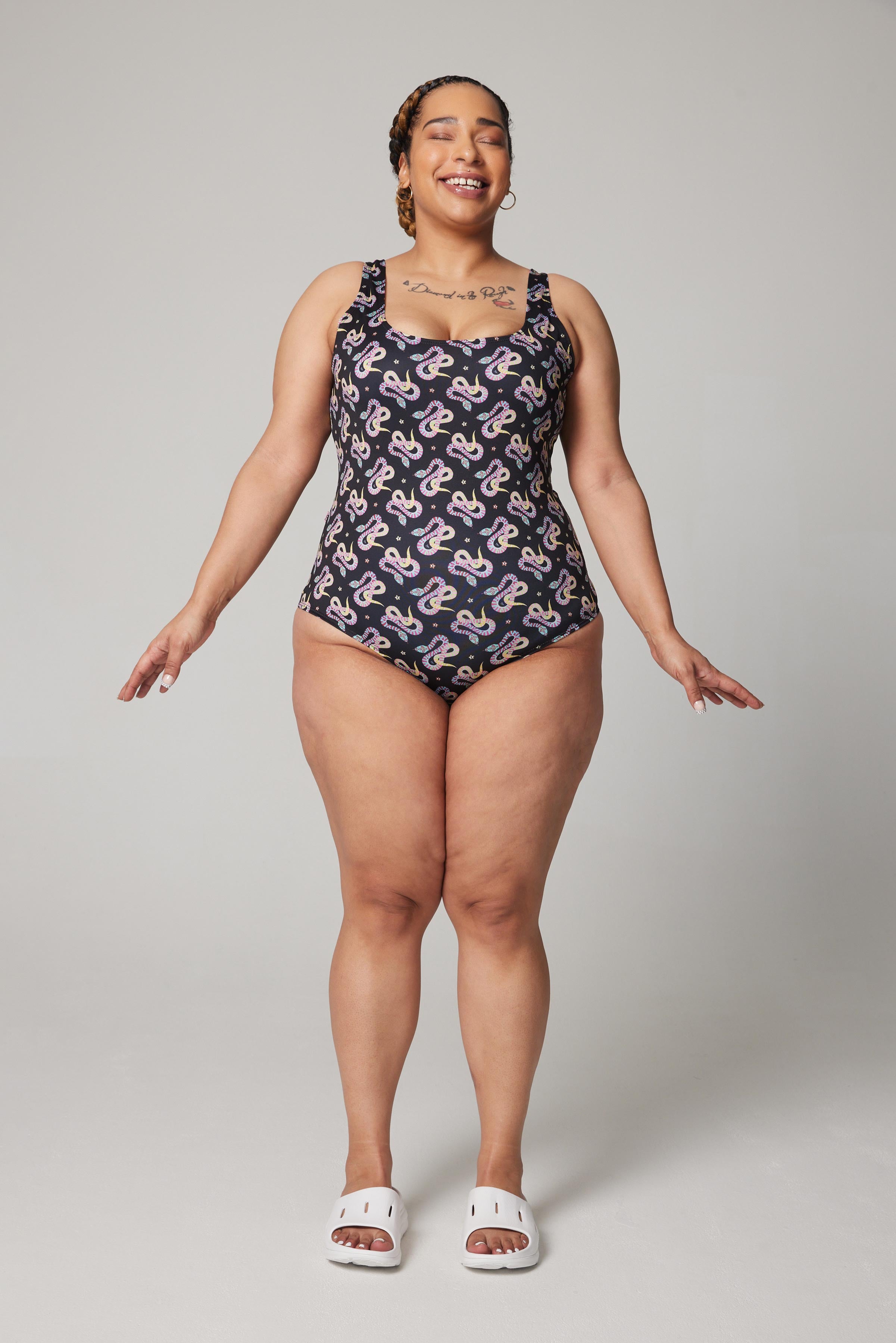 Maillot de bain classique - Œil de serpent