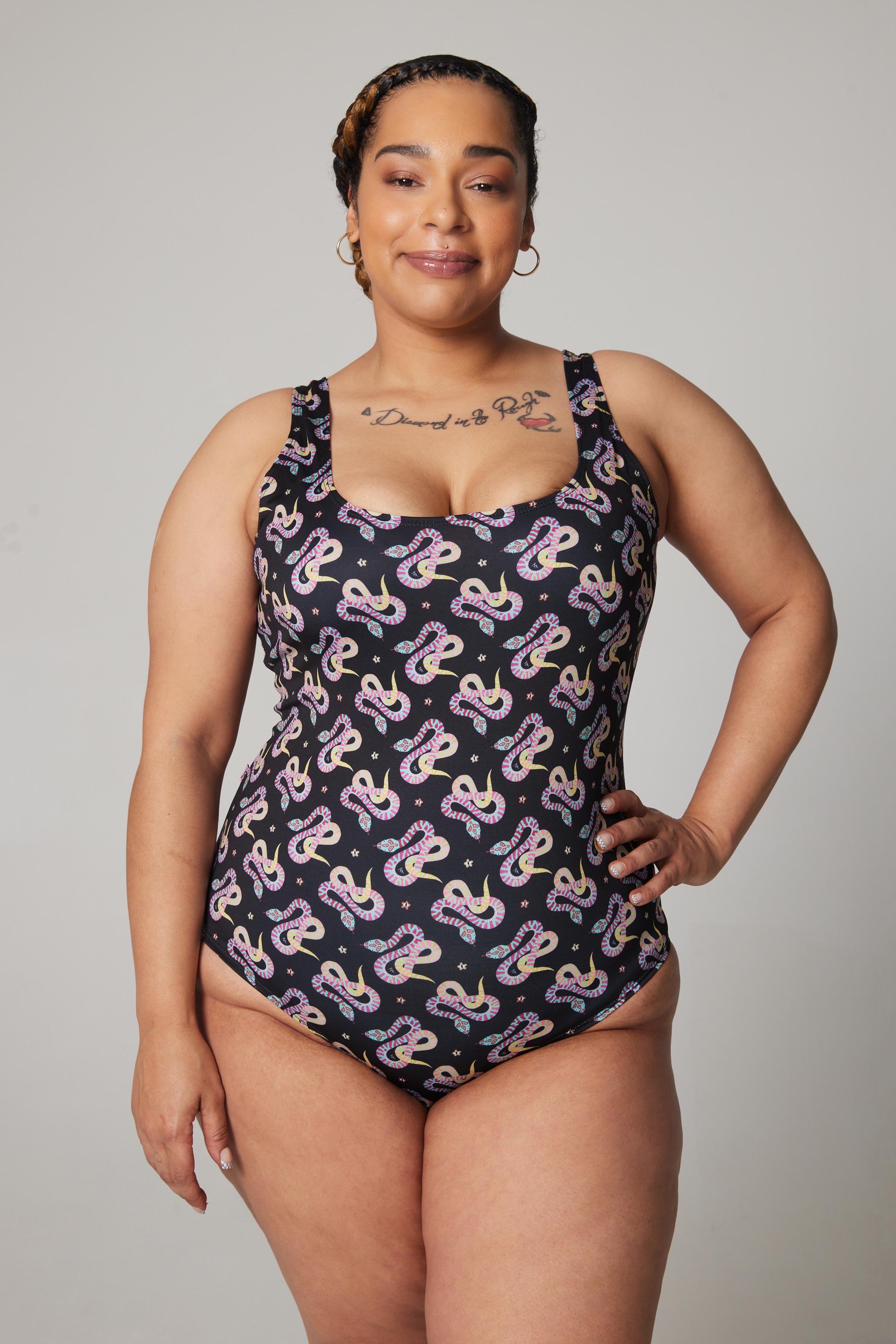 Maillot de bain classique - Œil de serpent