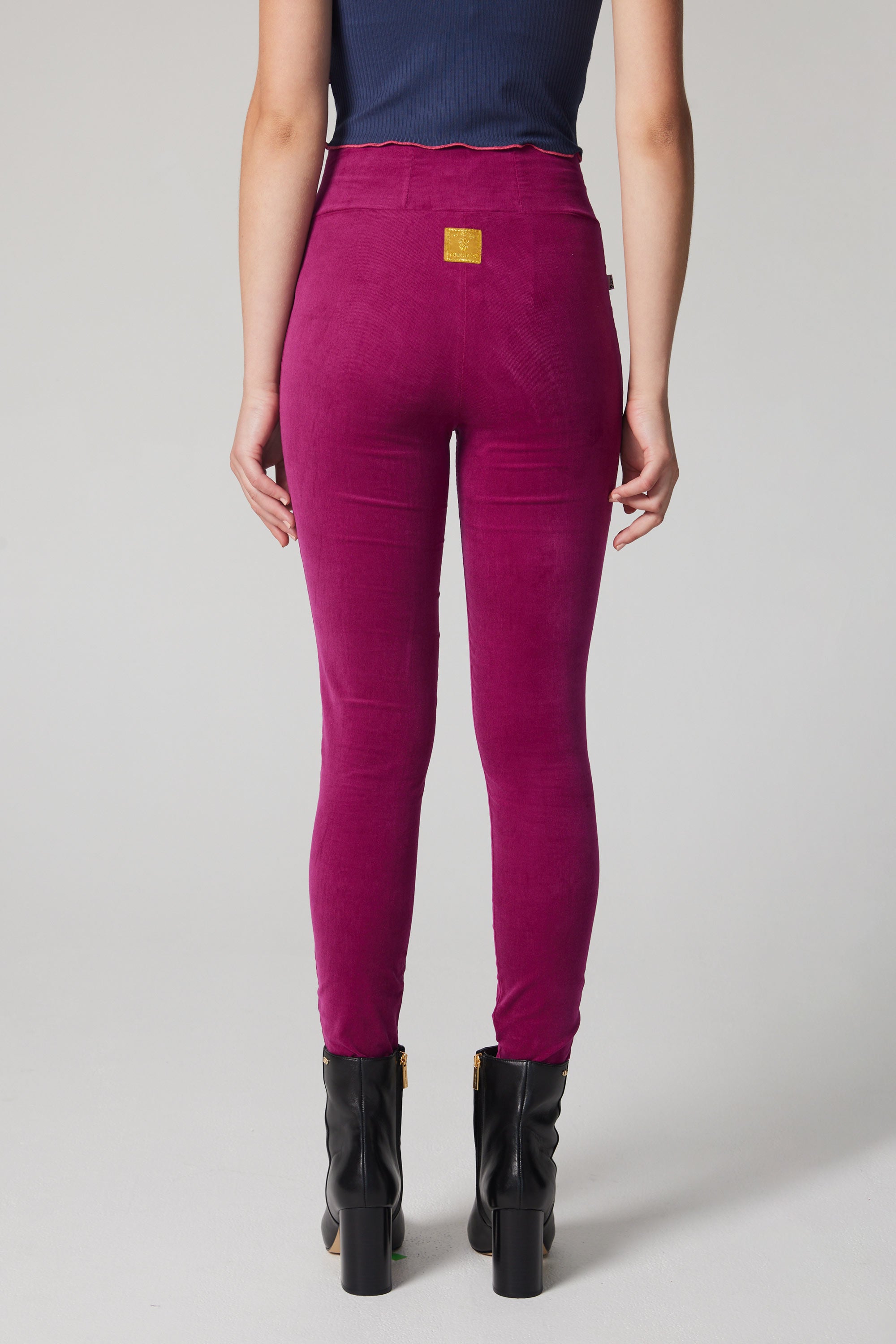 Slim-fit Velvet Corduroy Pant - Fuchsia