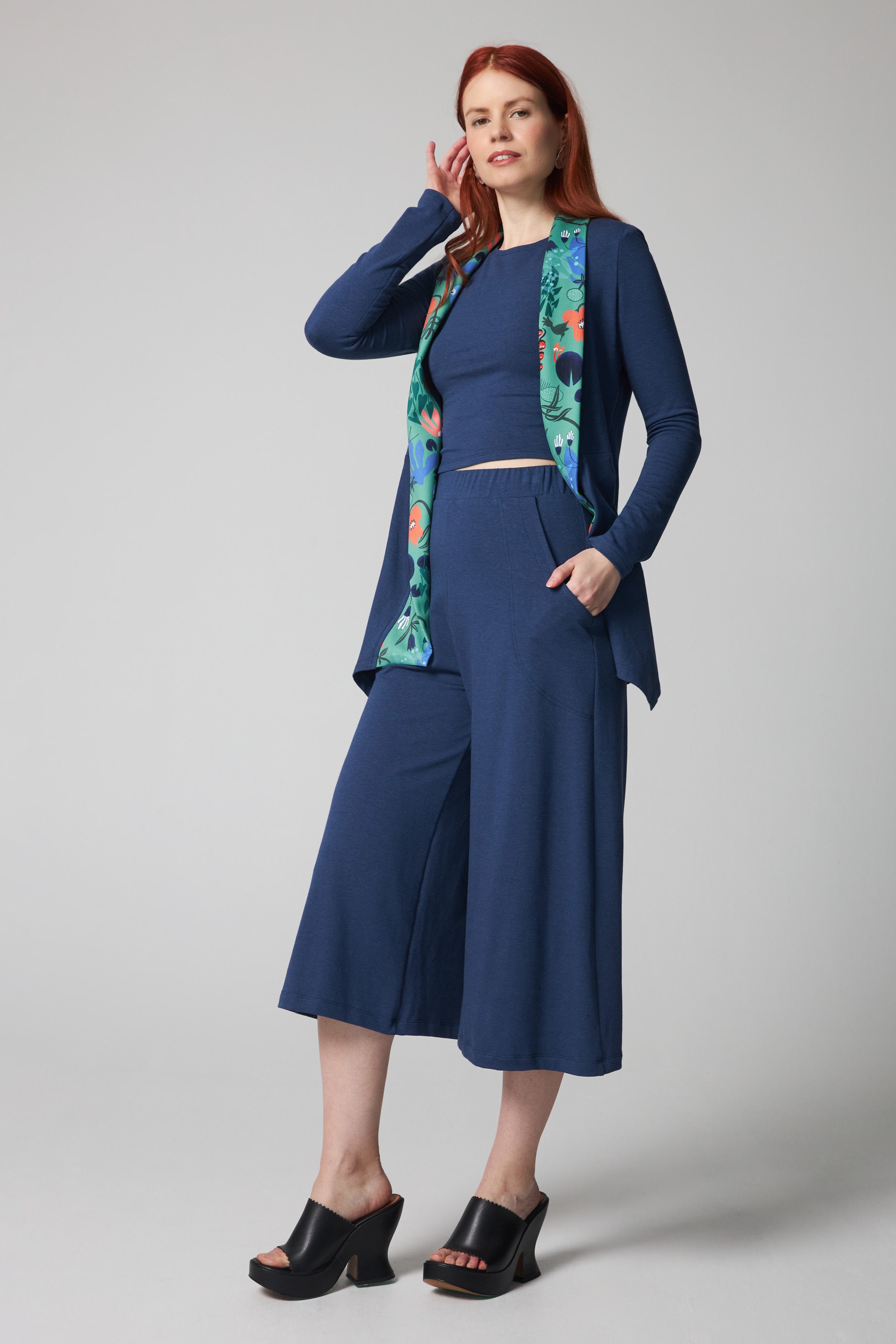 Organic Bamboo Cascais Pants - Blue