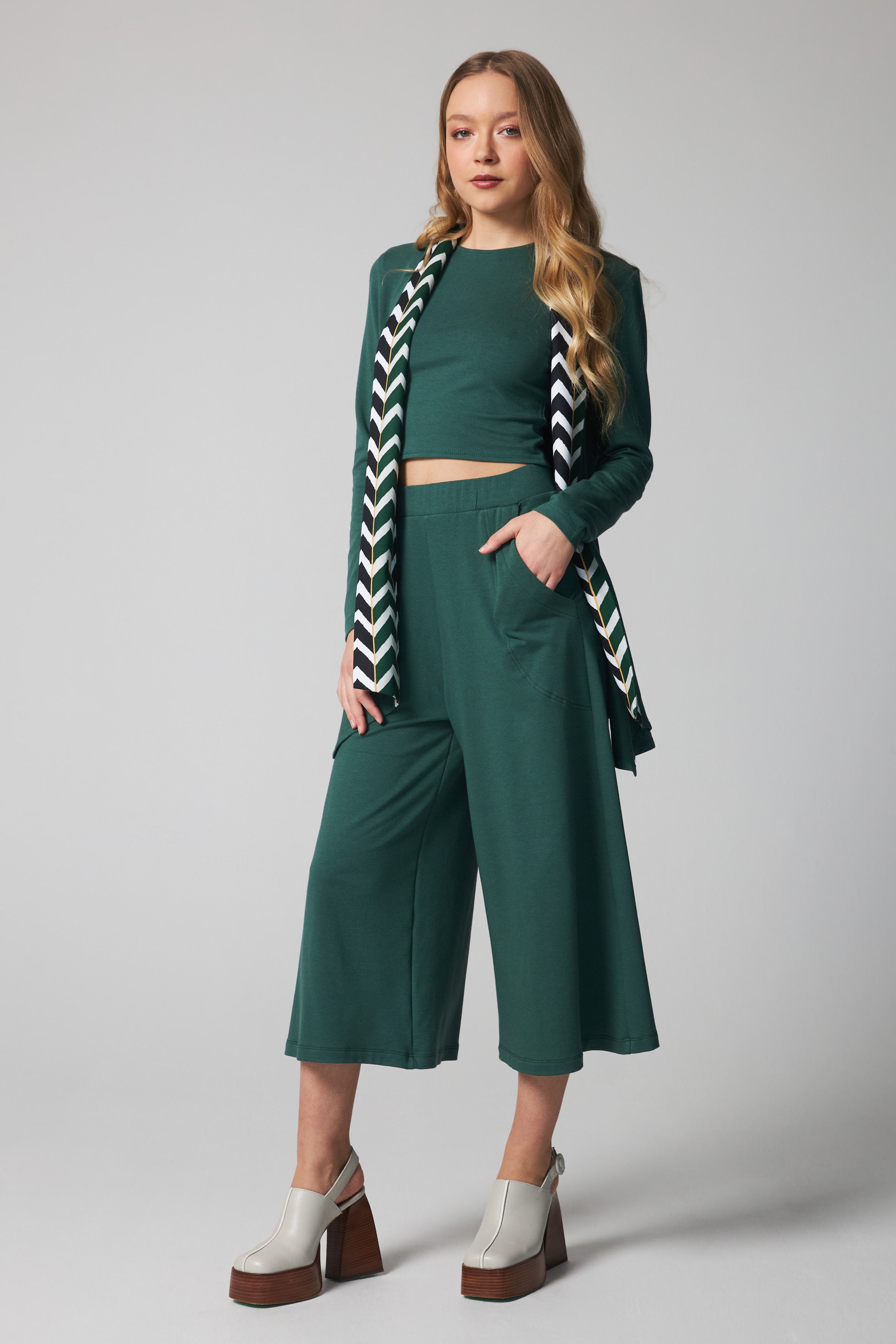 Organic Bamboo Cascais Pants - Green