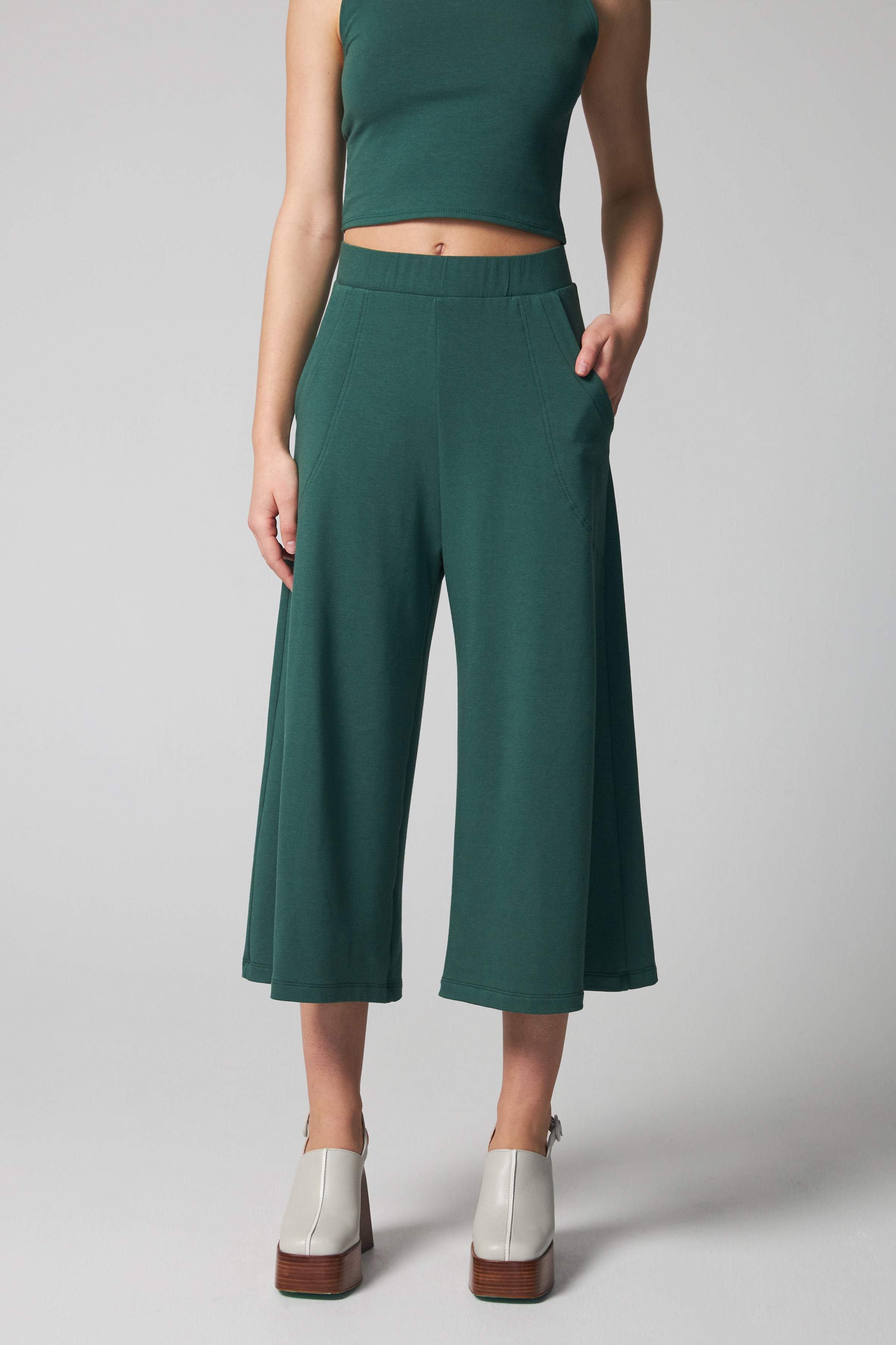 Organic Bamboo Cascais Pants - Green