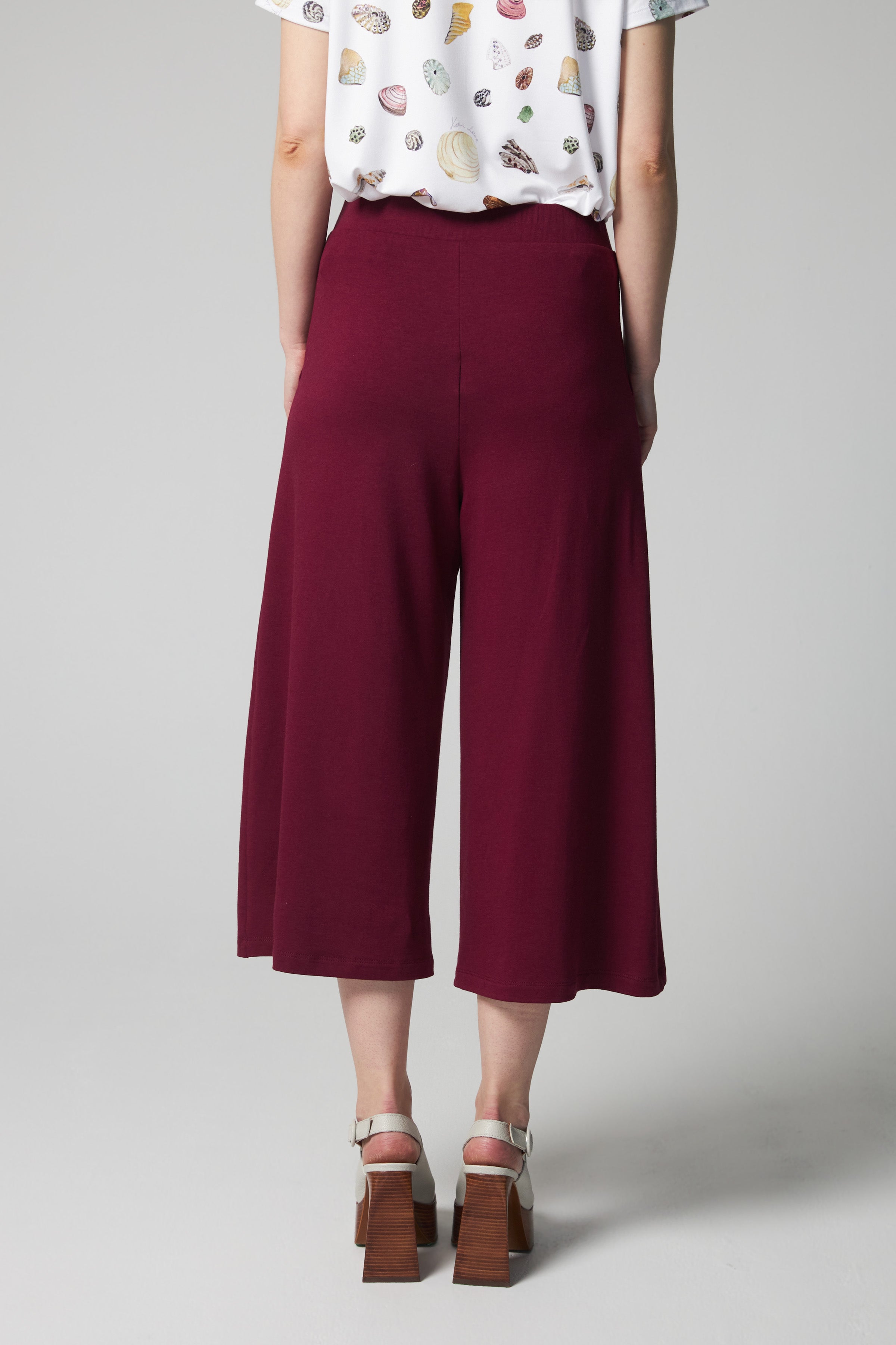 Organic Bamboo Cascais Pants - Wine