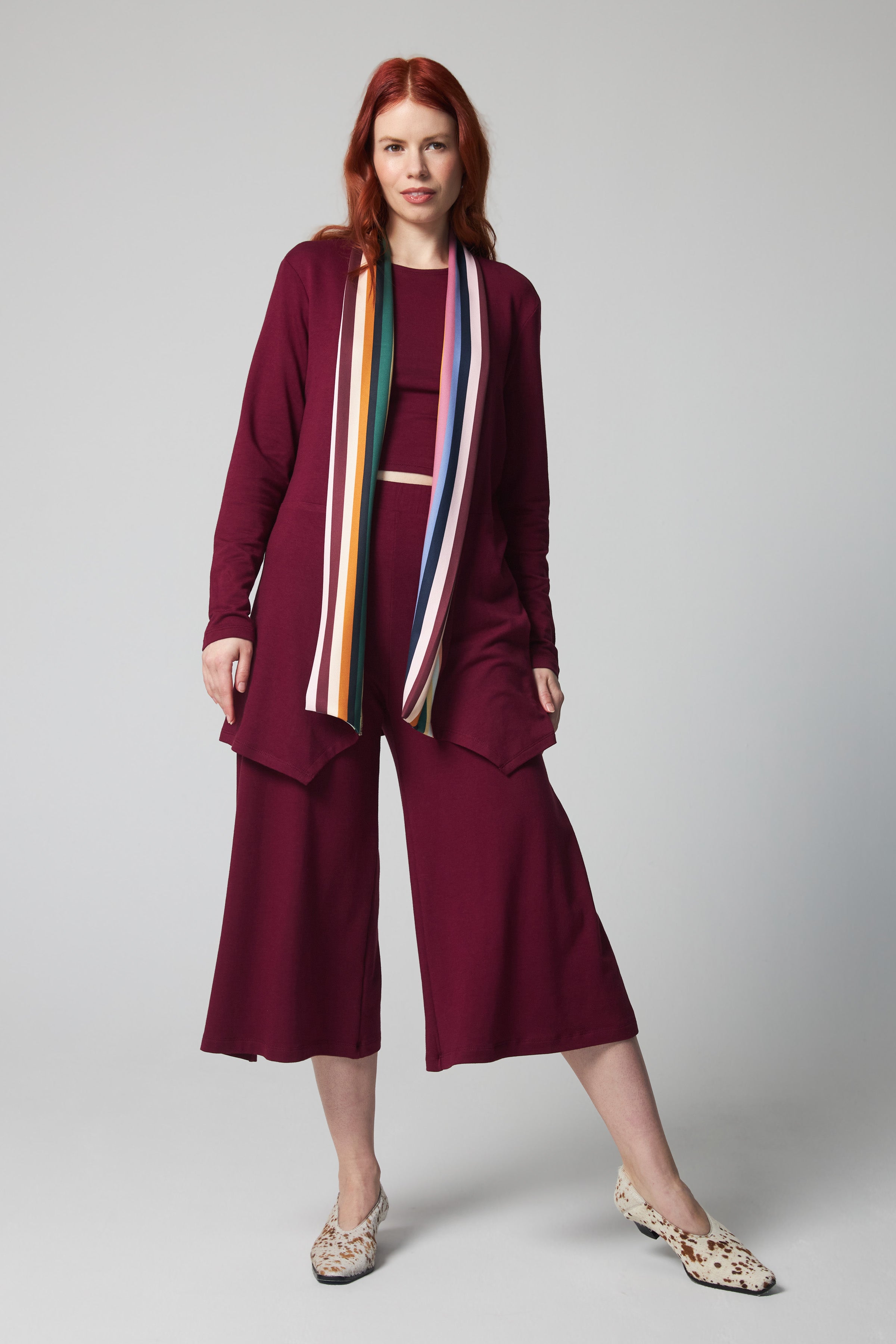 Organic Bamboo Cascais Pants - Wine