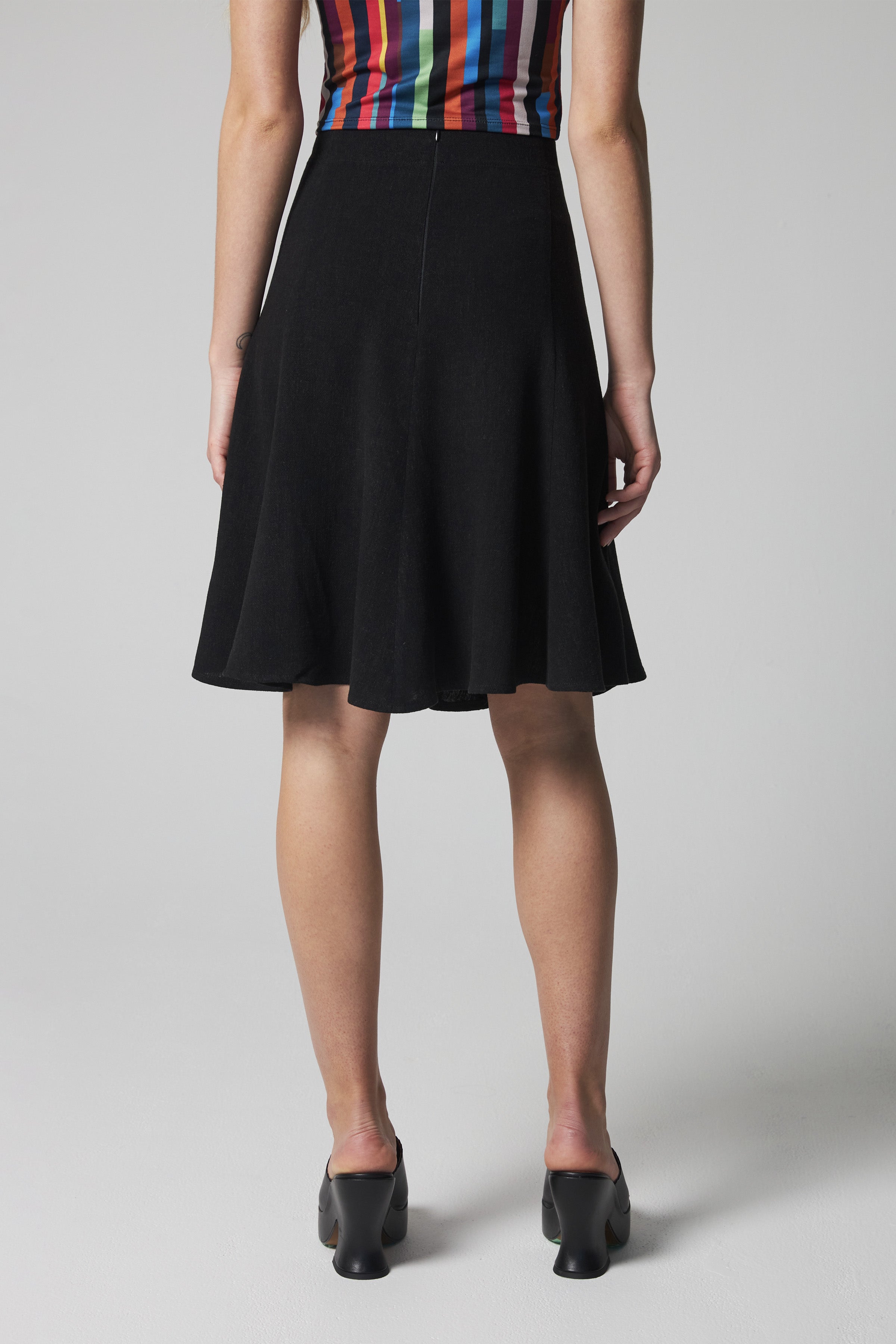 Linen Dancing Skirt - Black