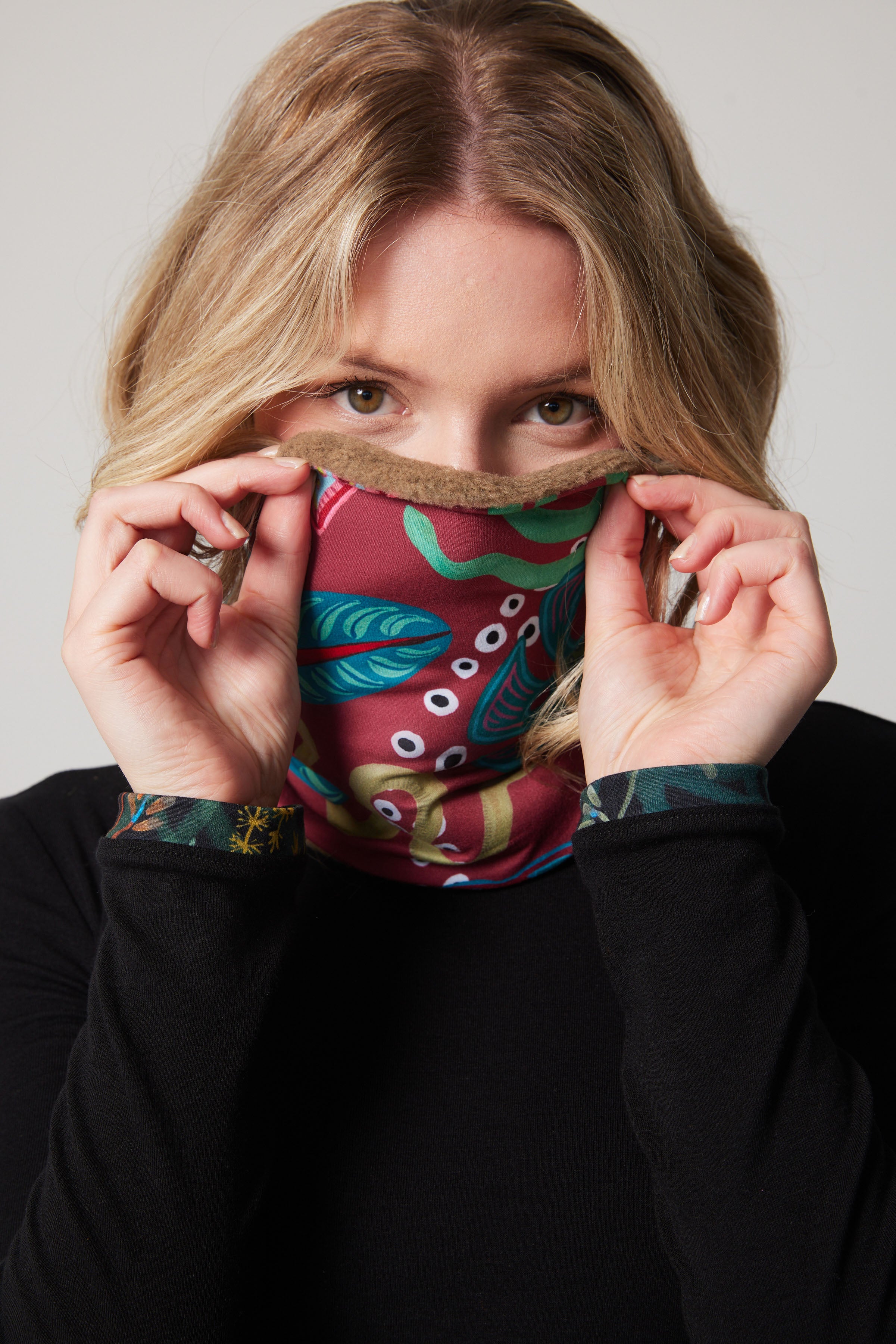 Neck Warmer - Monstera