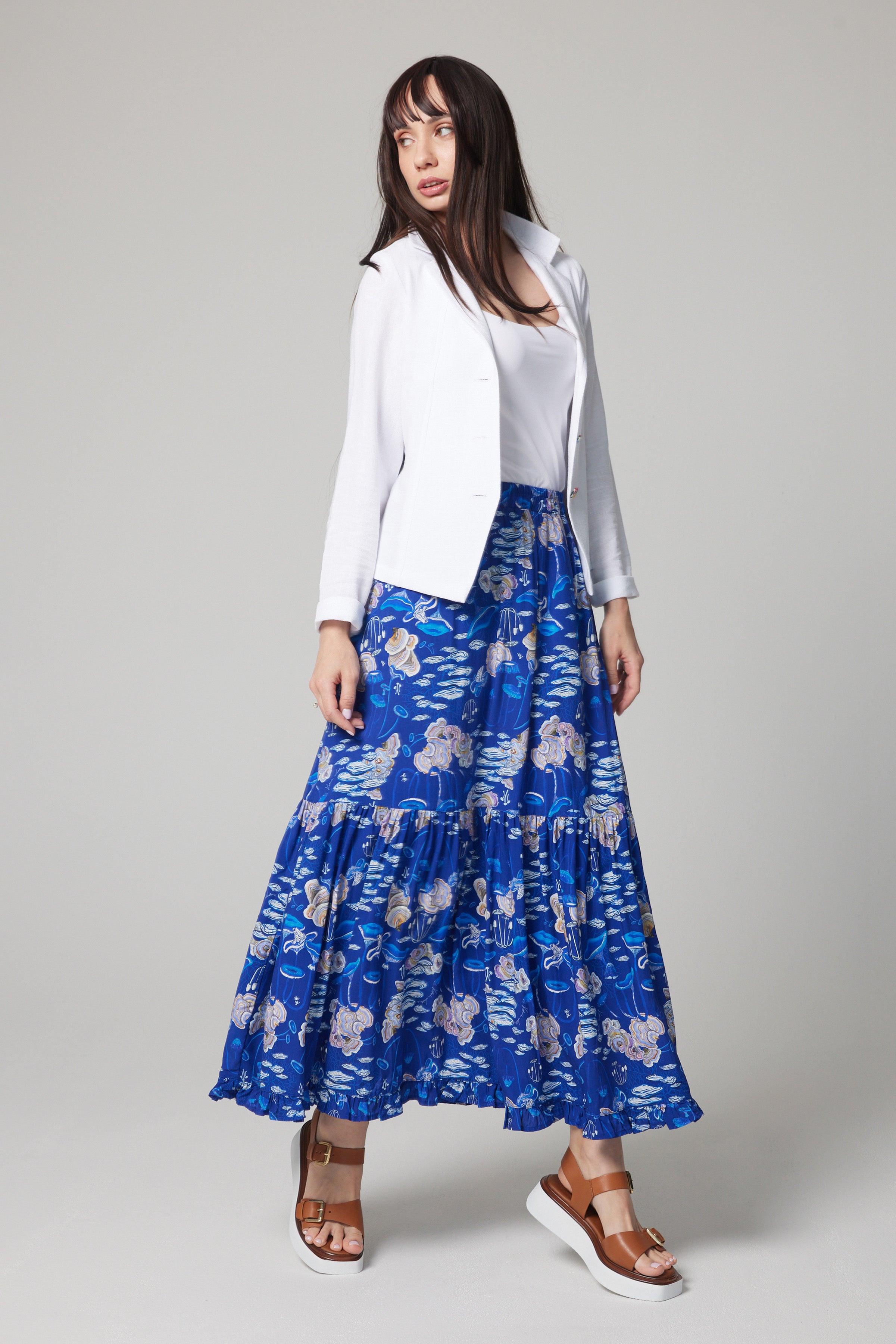 Tiered Maxi Skirt - Moonlit