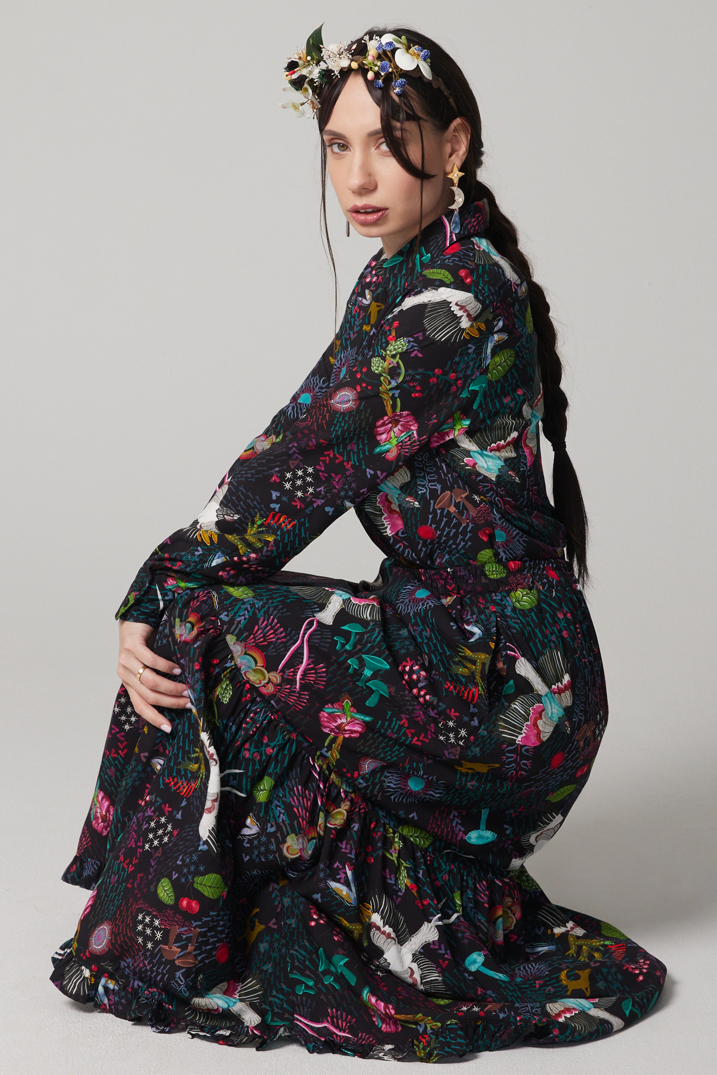 Tiered Maxi Skirt - Zephyr