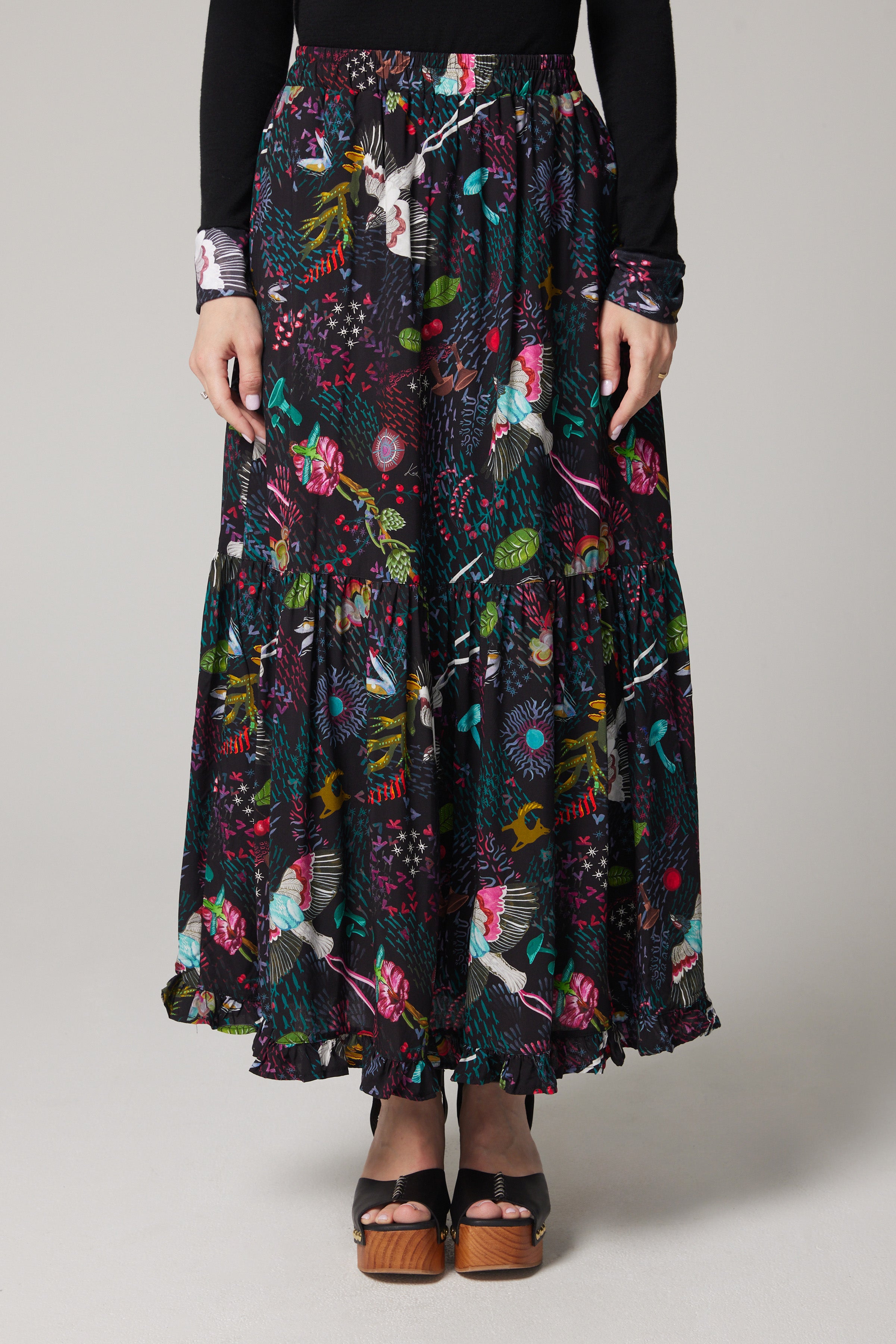 Tiered Maxi Skirt - Zephyr