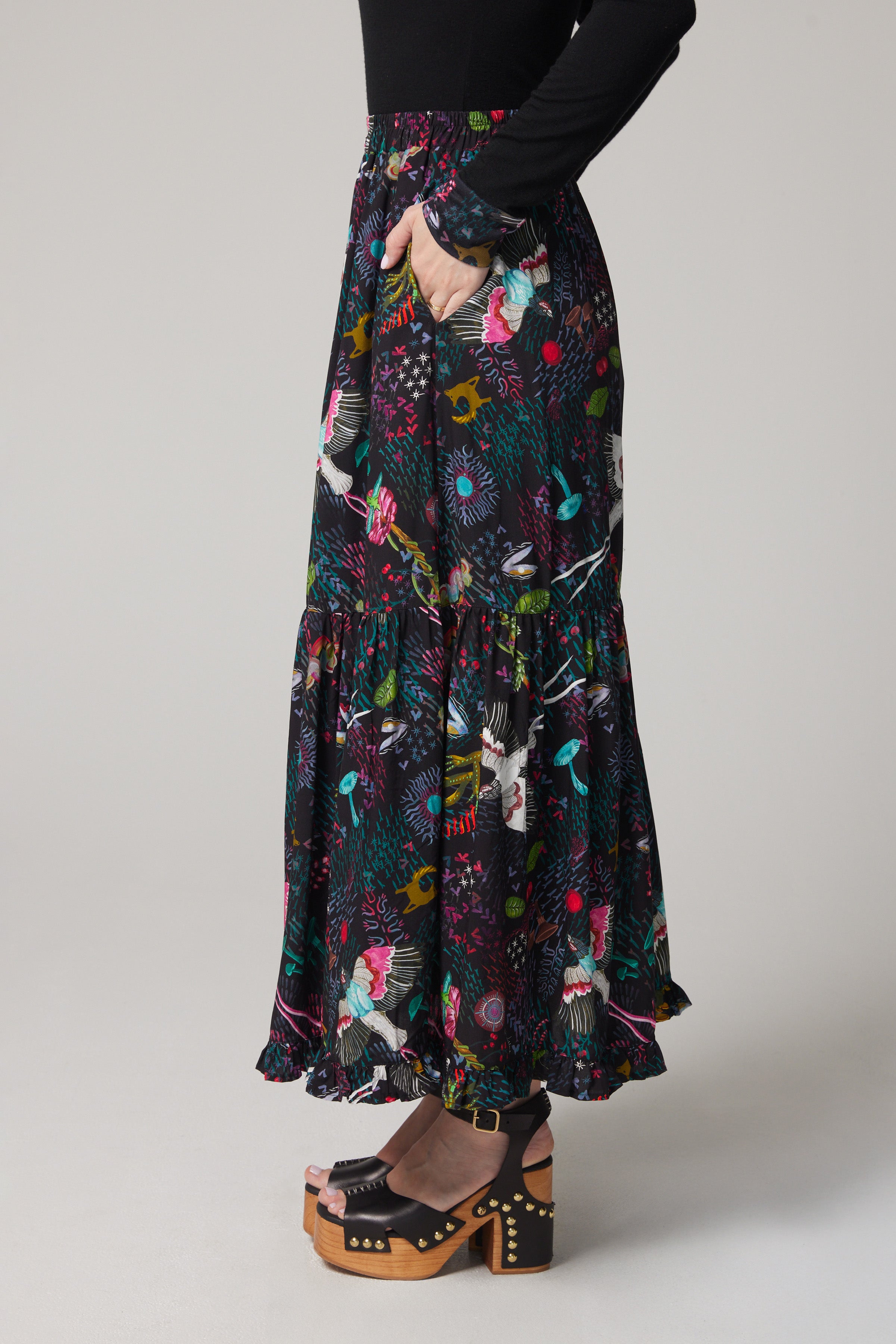 Tiered Maxi Skirt - Zephyr