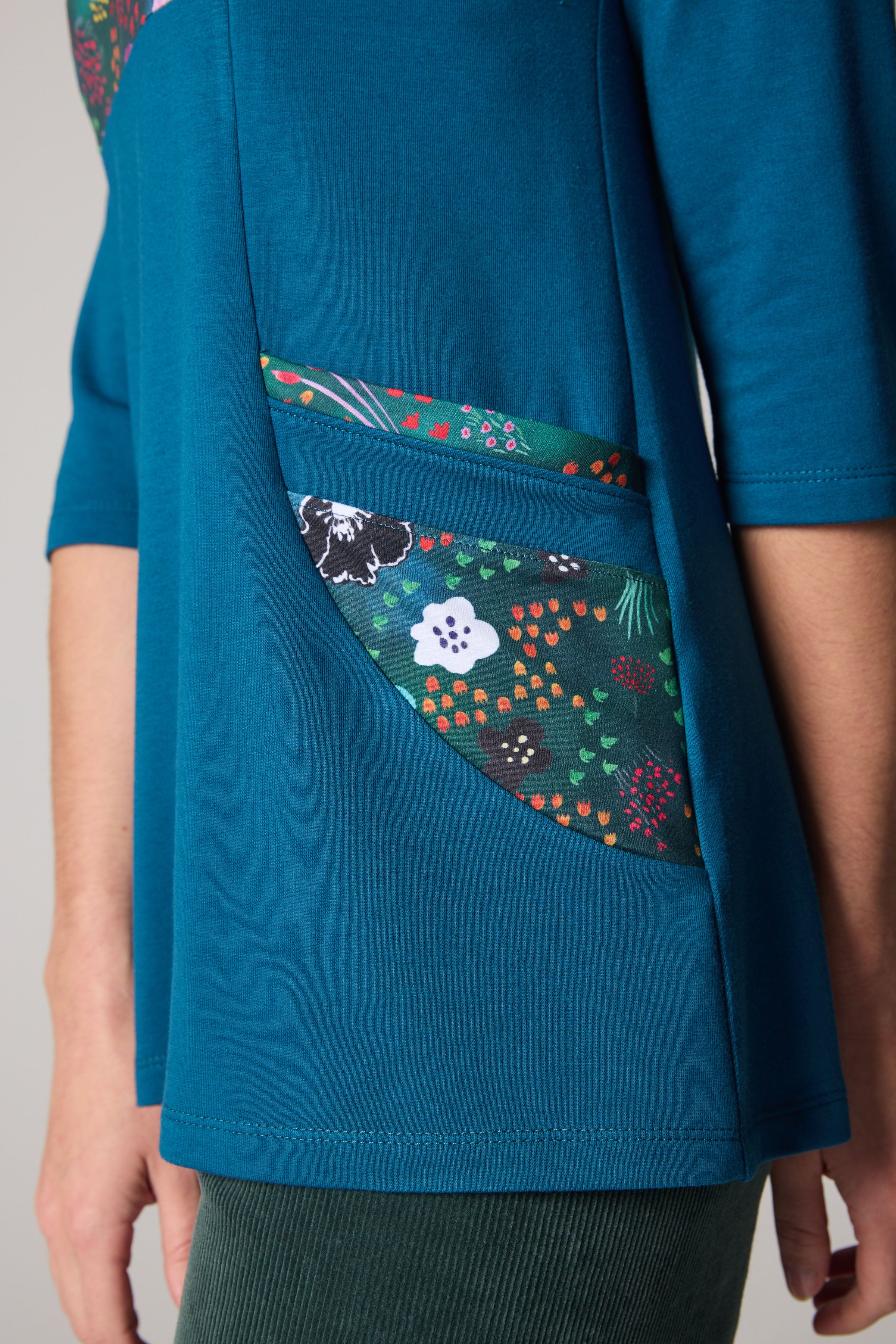 Print-Panel Tunic - Night Garden
