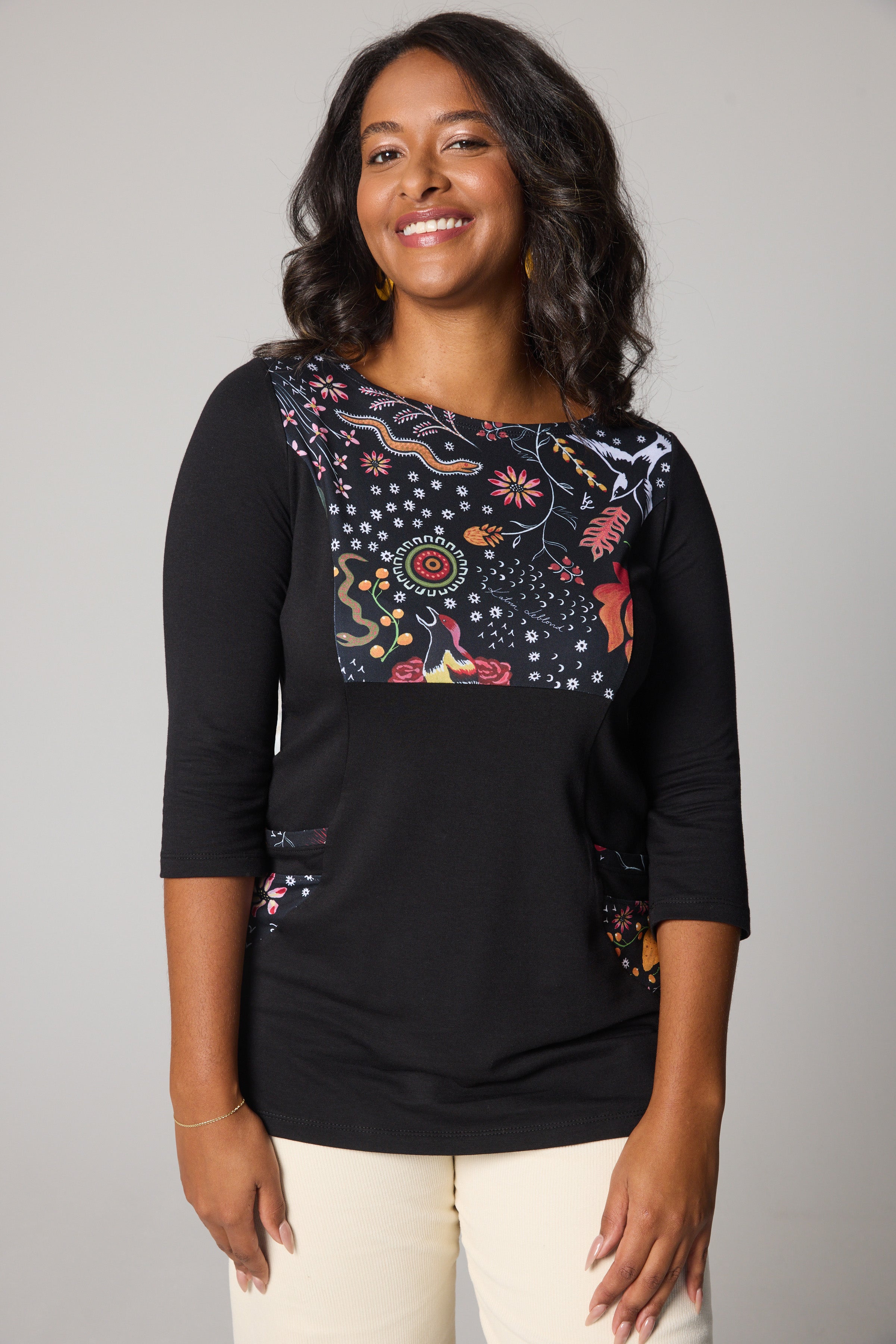 Print-Panel Tunic - Playa