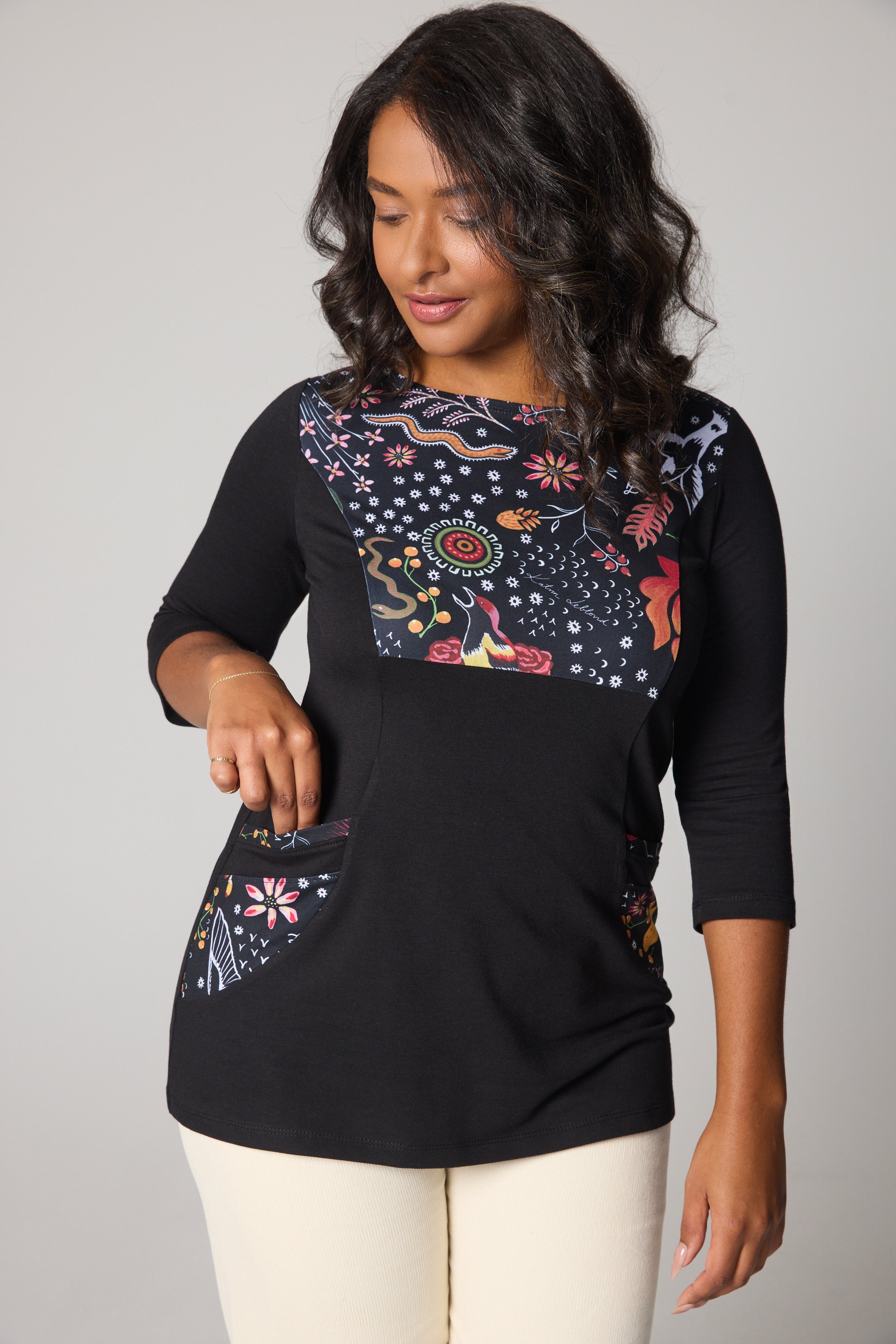 Print-Panel Tunic - Playa
