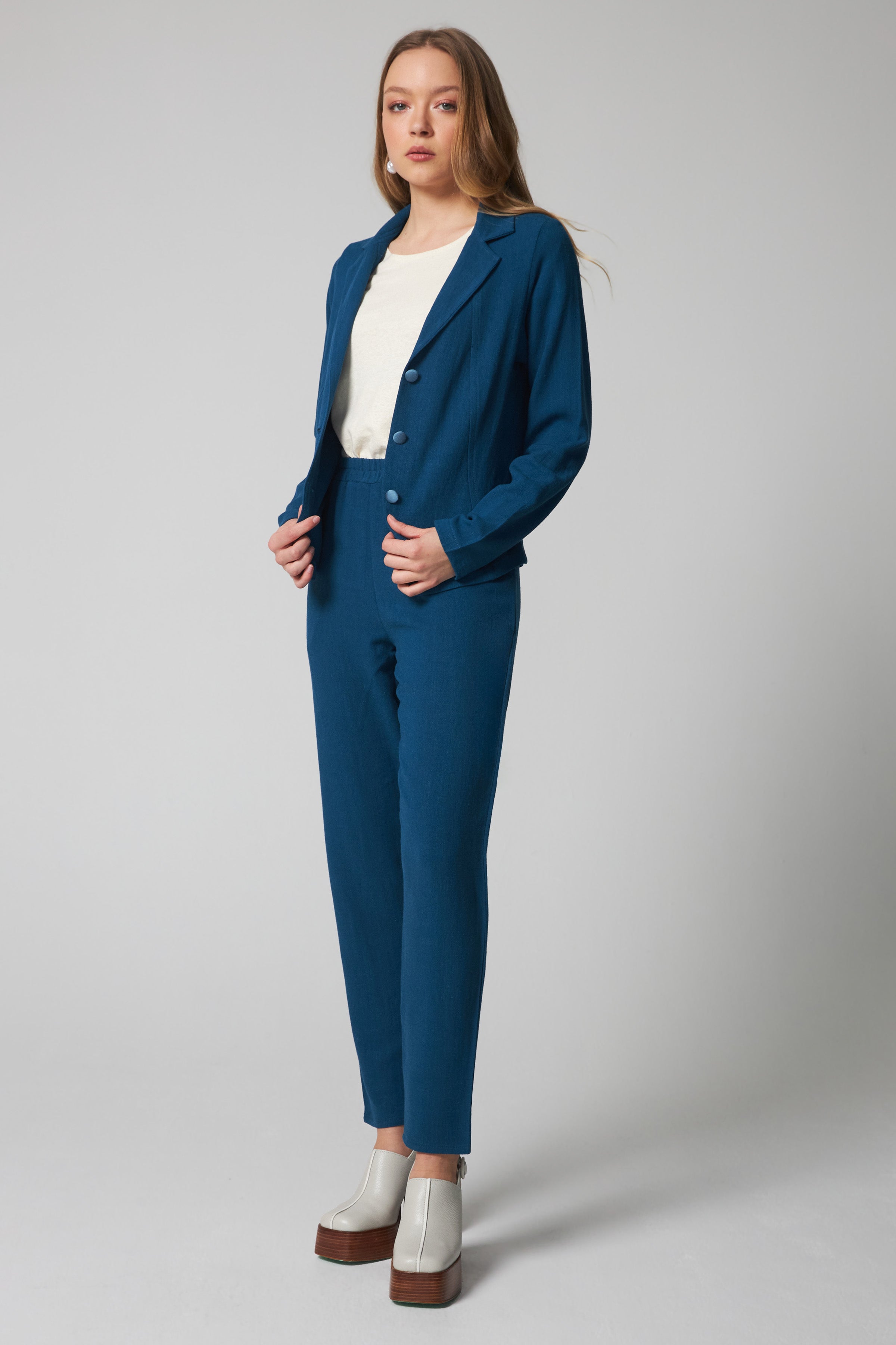 Hemp Scoop Neck T-Shirt - Cream