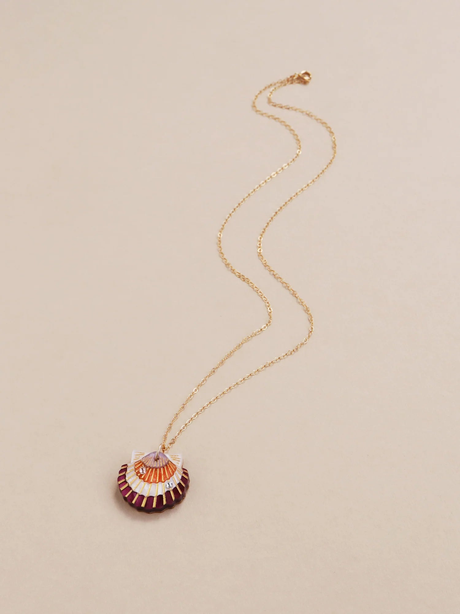 Wolf & Moon - Scallop Shell Necklace