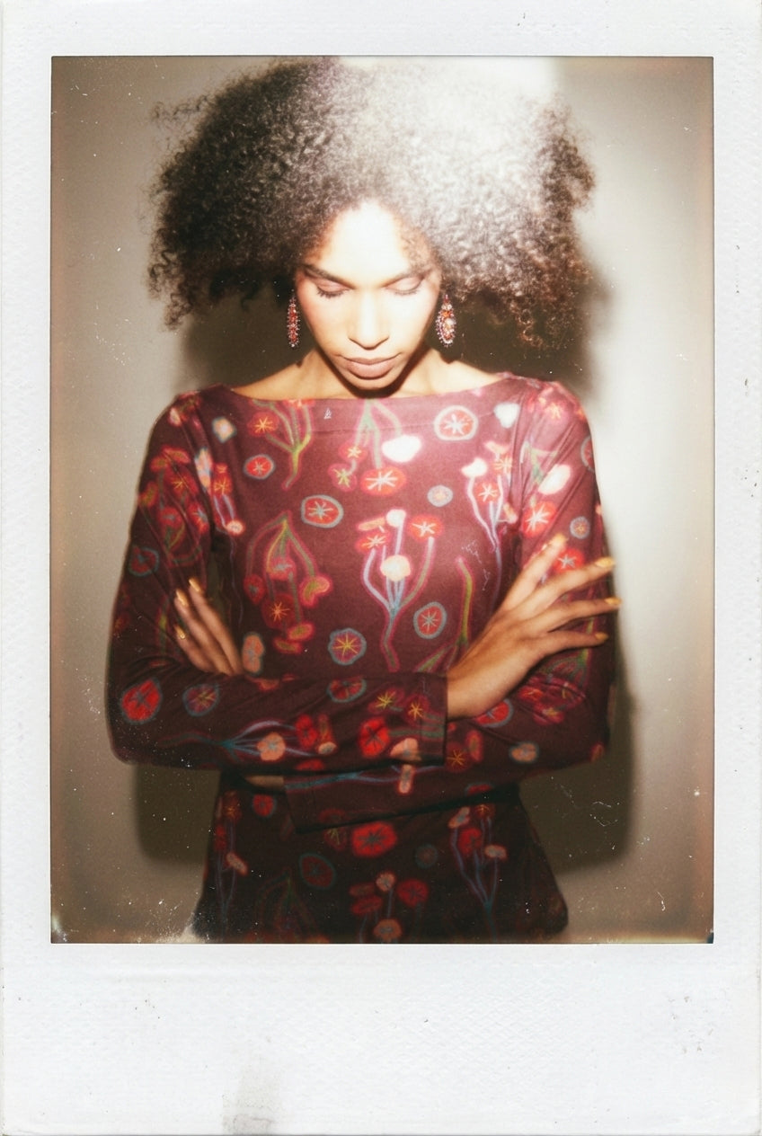 Boat Neck - Nasturtiums