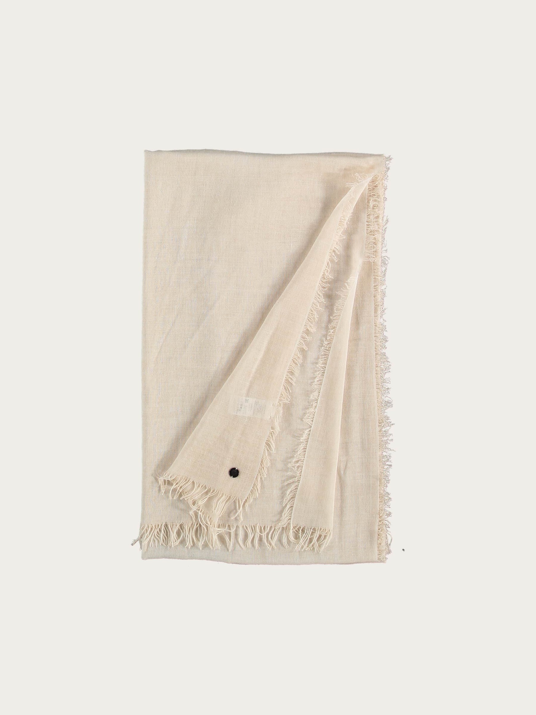 SINGLE-COLOURED STOLE IN VISCOSE BLEND - White