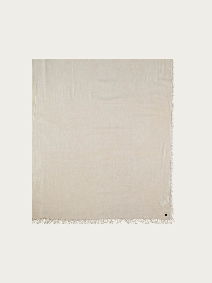 SINGLE-COLOURED STOLE IN VISCOSE BLEND - White