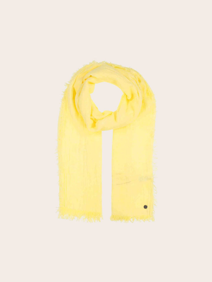 Fraas, ÉCHARPE EN SERGÉ TEINT EN PIÈCE OPTIC COLD DYE – Lemon Drop