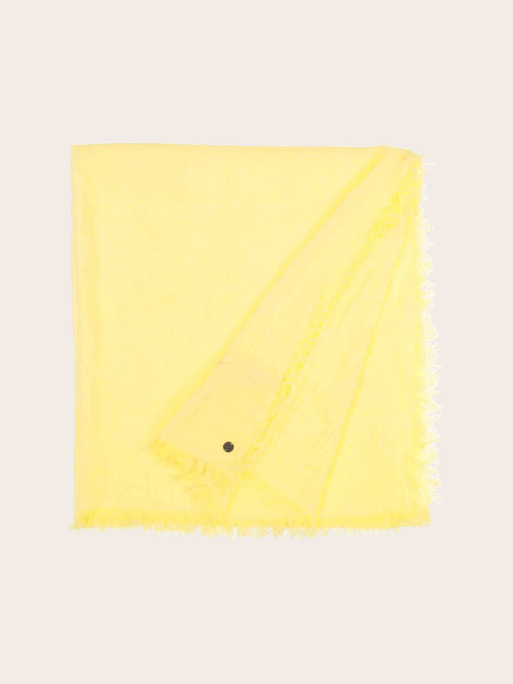 Fraas, OPTIC COLD DYE WOVEN WRAP SCARF - Lemon Drop