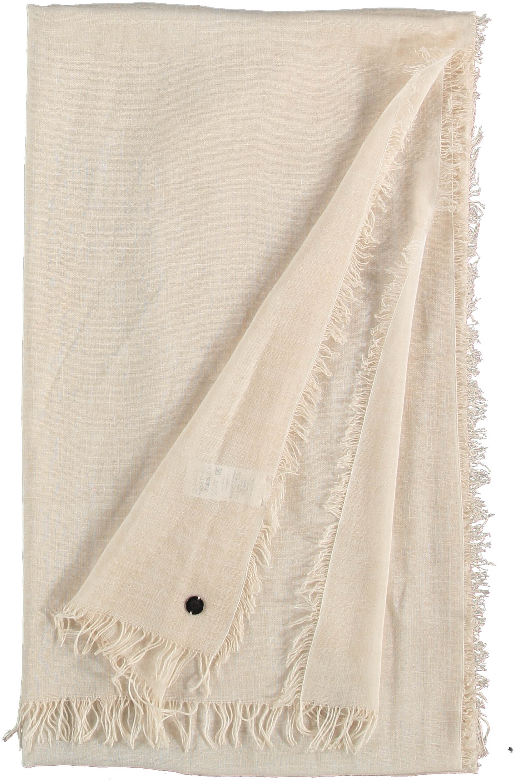 Fraas, OPTIC COLD DYE WOVEN WRAP SCARF - White