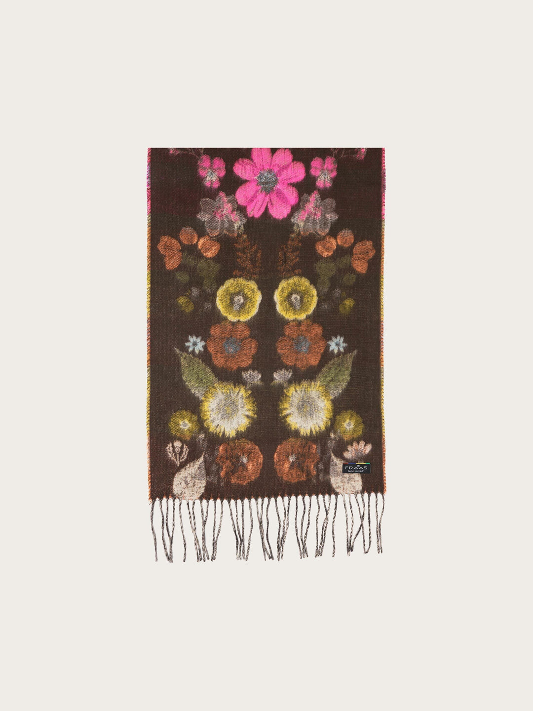 FRAAS Floral Cashmink Scarf - Brownie, view 3