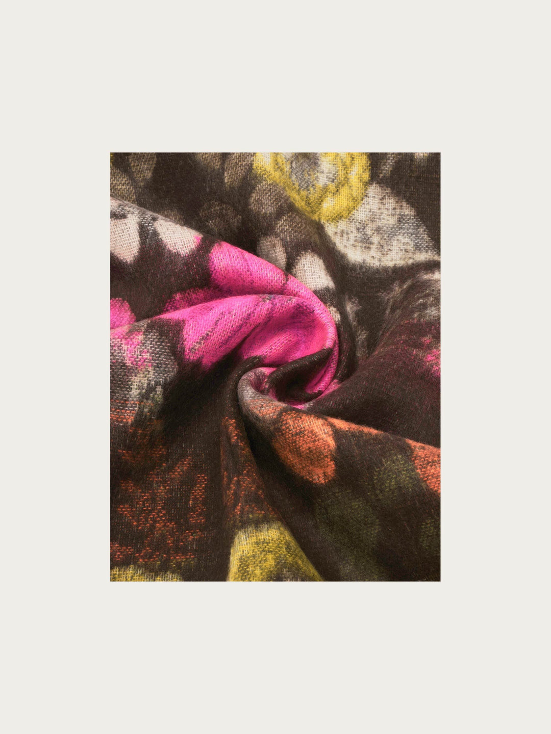 FRAAS Floral Cashmink Scarf - Brownie, view 4