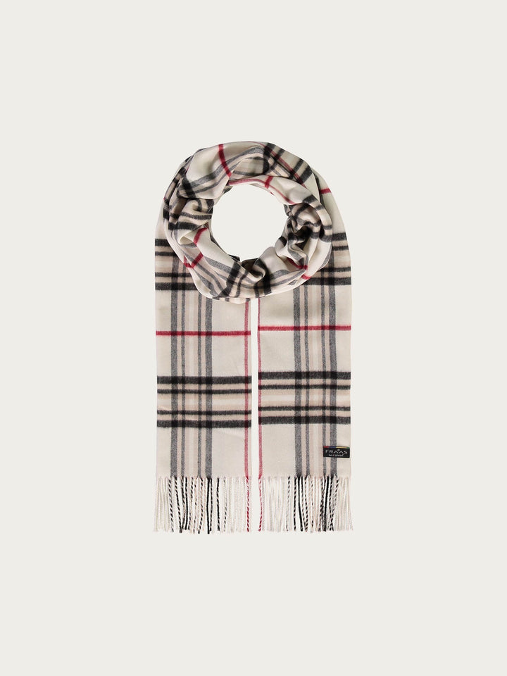 FRAAS Classic Plaid Cashmink Scarf - Off White