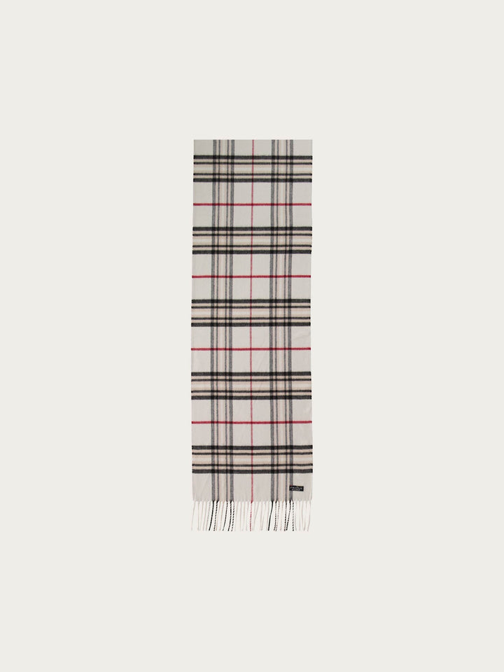 FRAAS Classic Plaid Cashmink Scarf - Off White