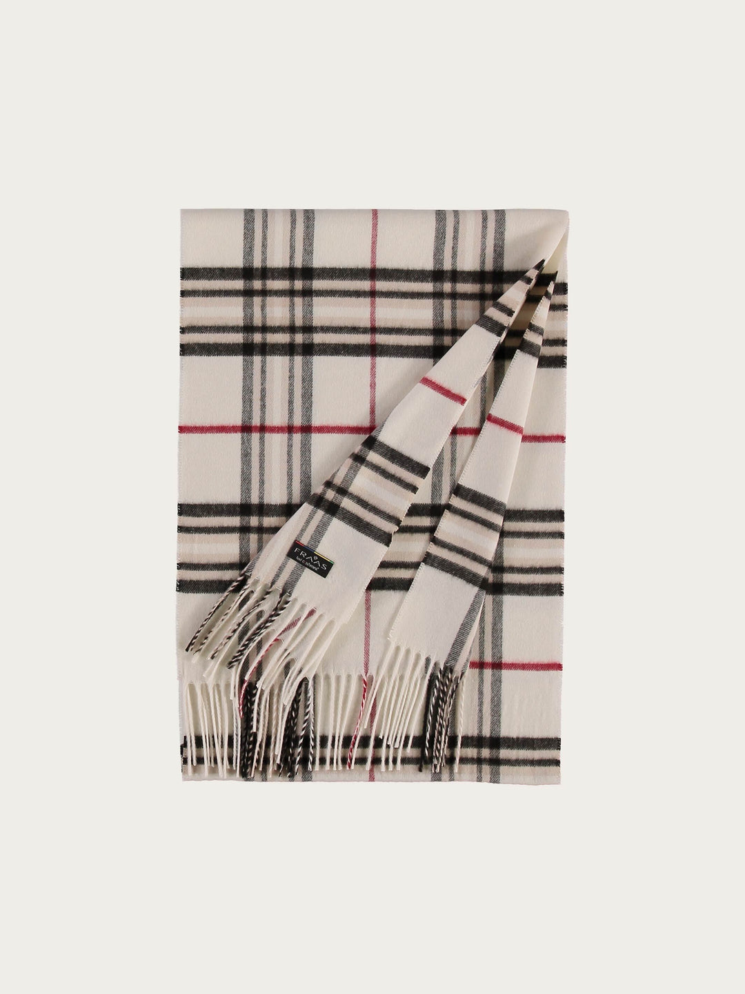 FRAAS Classic Plaid Cashmink Scarf - Off White