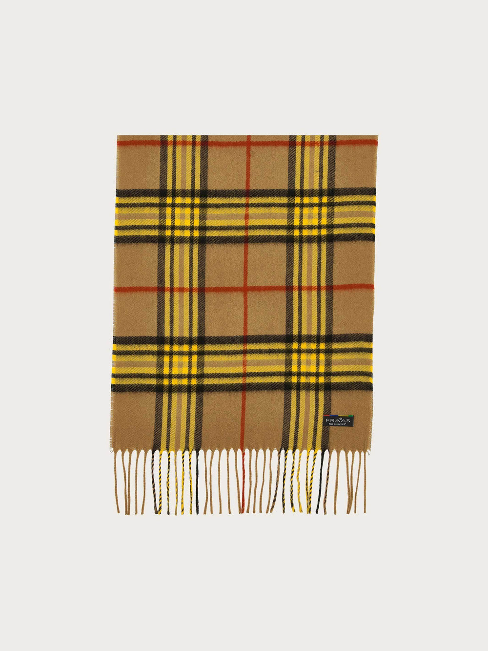 FRAAS Classic Plaid Cashmink Scarf - Ginger Root, view 2