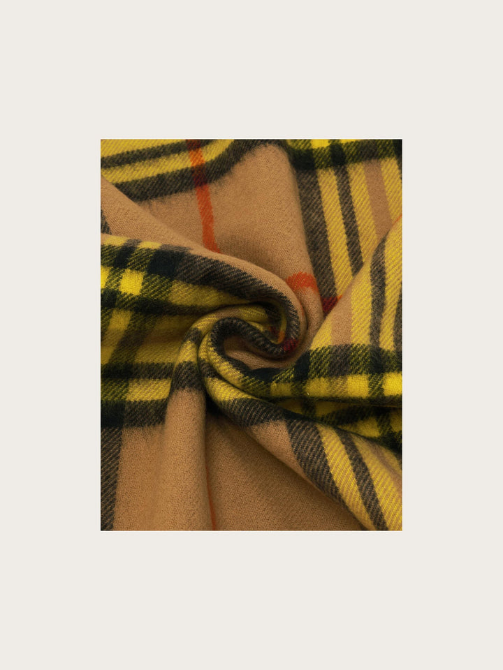 FRAAS Classic Plaid Cashmink Scarf - Ginger Root, view 3