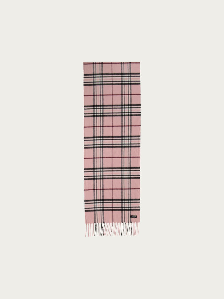 FRAAS Classic Plaid Cashmink Scarf - Rose, view 3