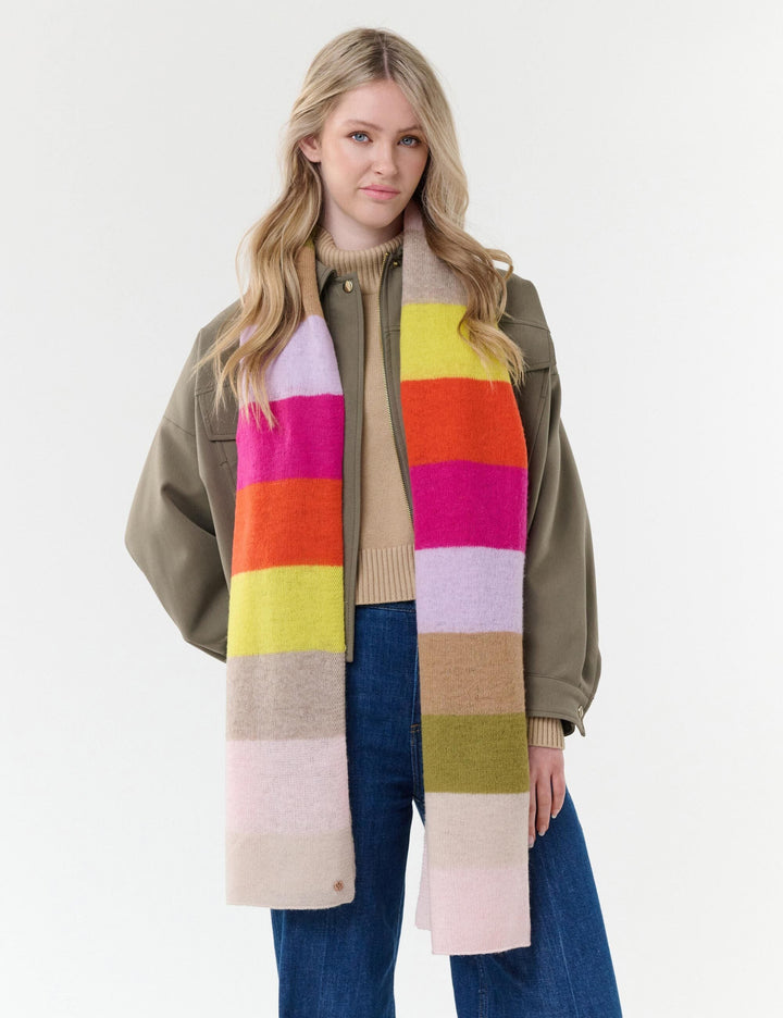 FRAAS Striped Wool Scarf - Multicolor, view 1