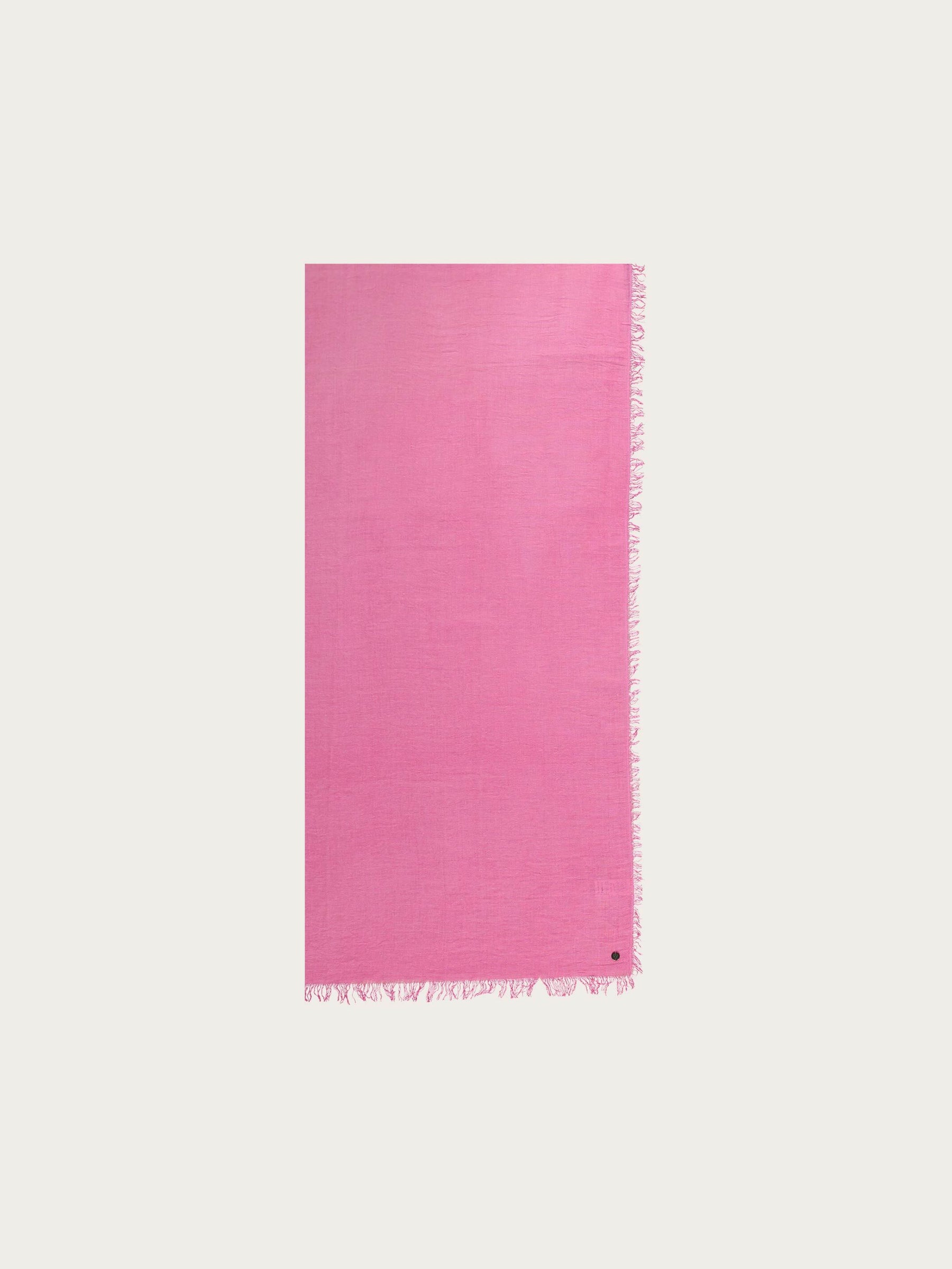 SINGLE-COLOURED STOLE IN VISCOSE BLEND - Digital Pink