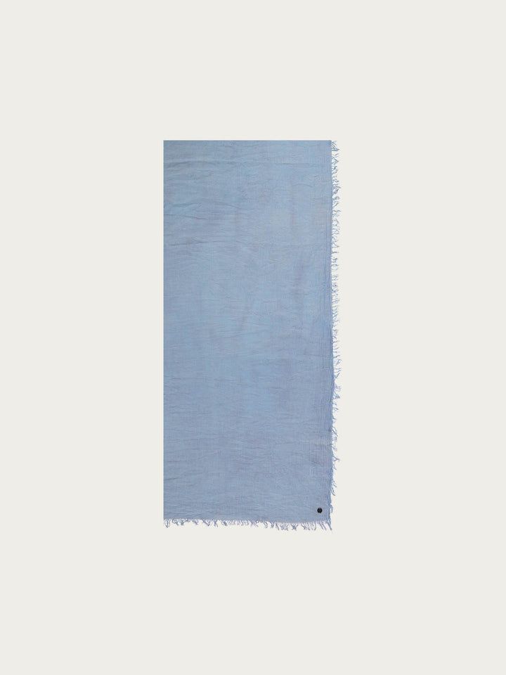 SINGLE-COLOURED STOLE IN VISCOSE BLEND - Skipper Blue