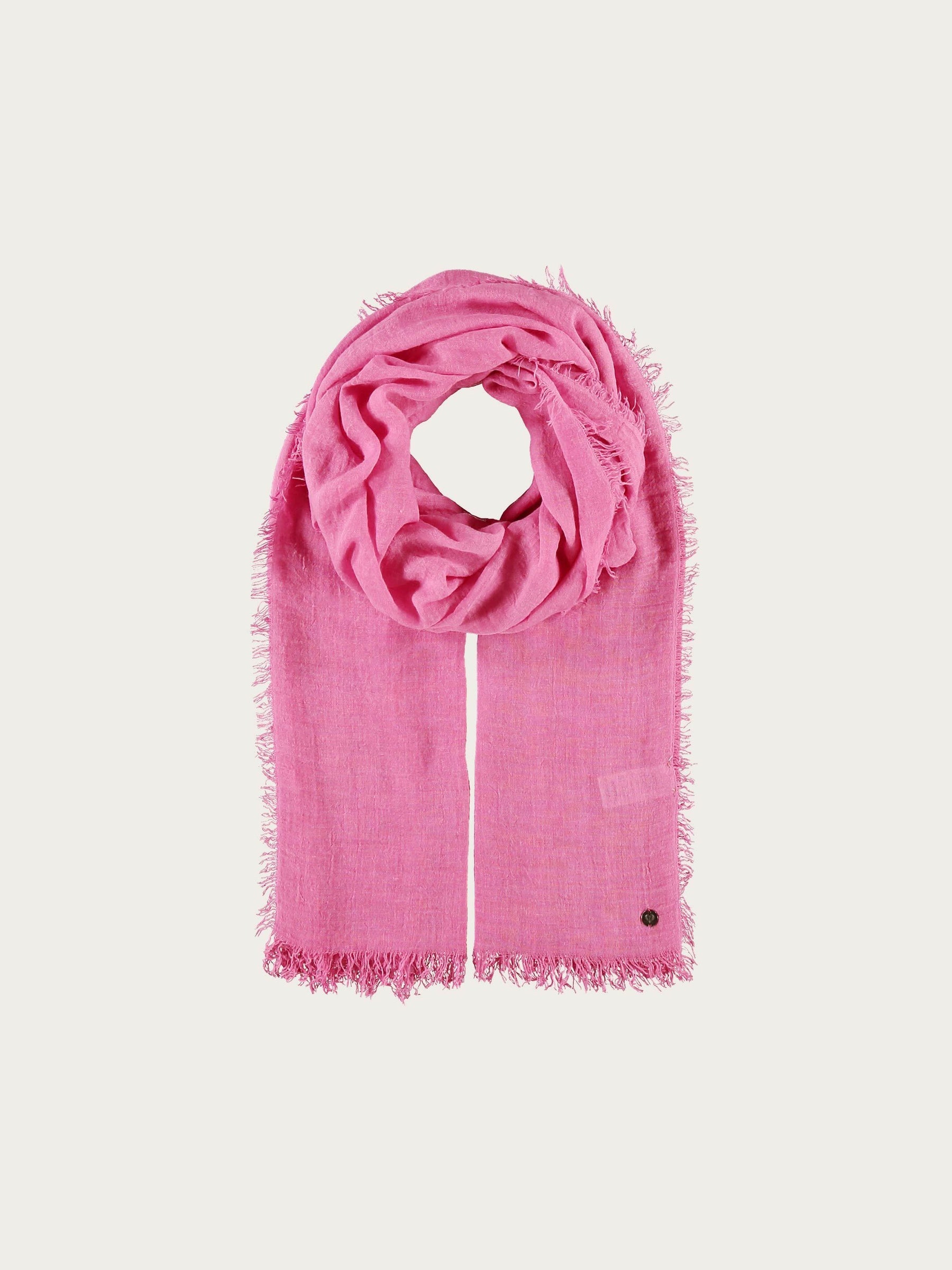 SINGLE-COLOURED STOLE IN VISCOSE BLEND - Digital Pink