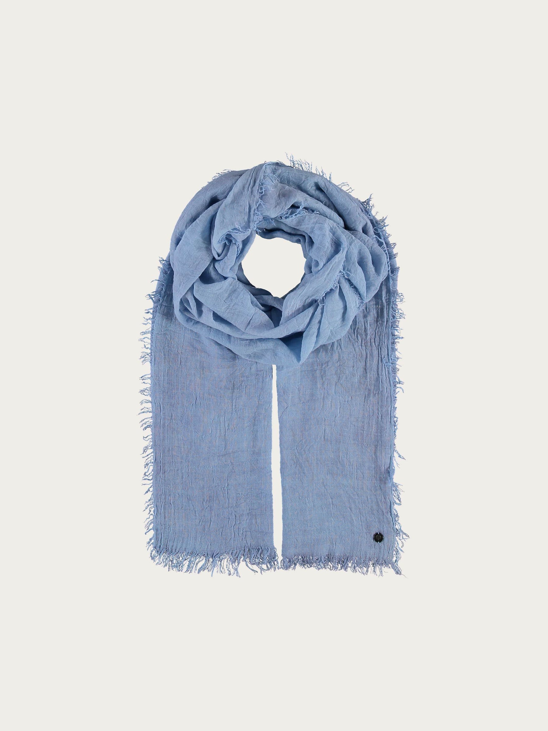 SINGLE-COLOURED STOLE IN VISCOSE BLEND - Skipper Blue