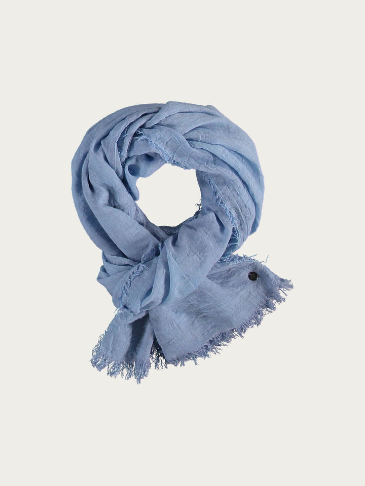 SINGLE-COLOURED STOLE IN VISCOSE BLEND - Skipper Blue