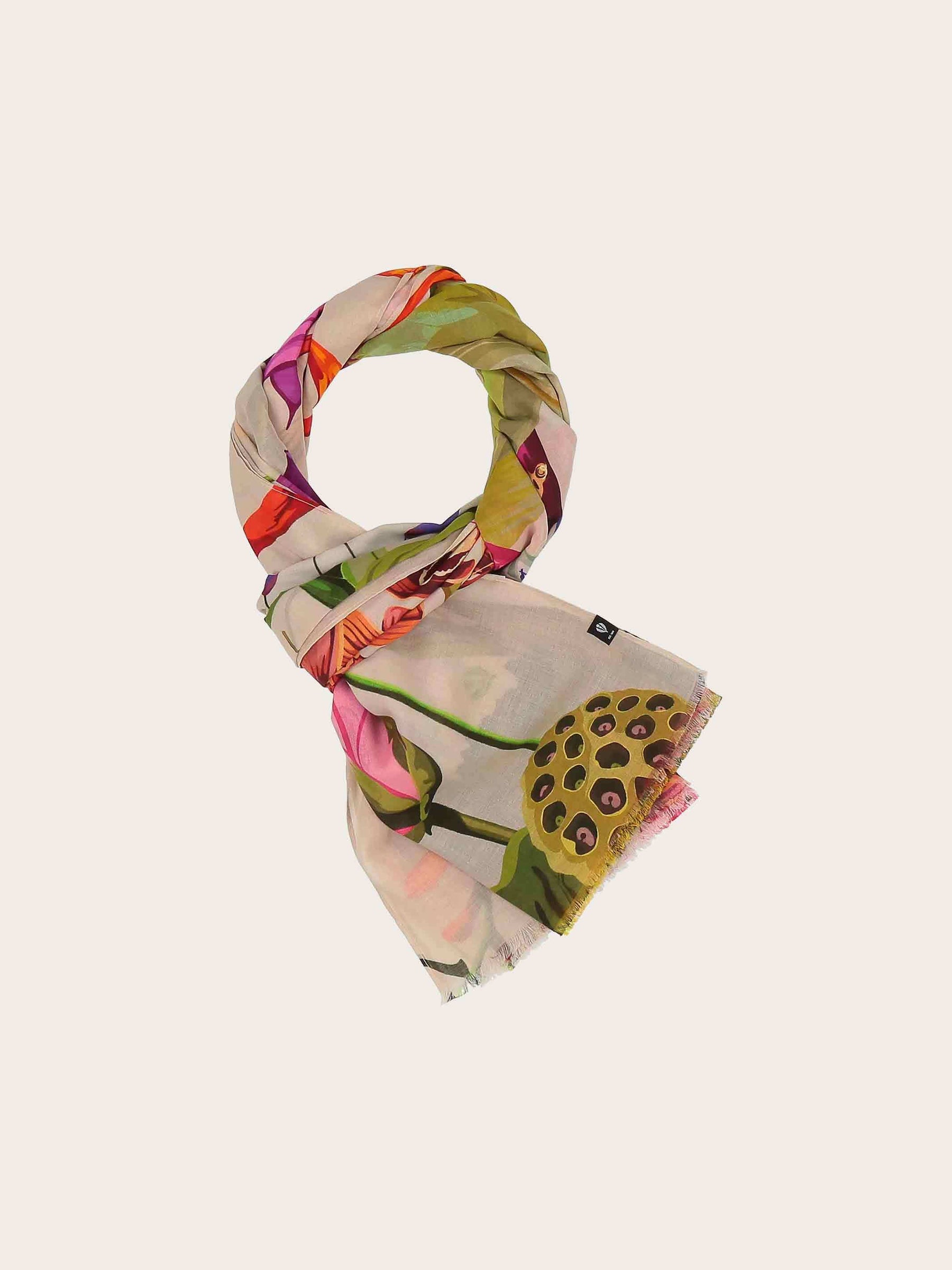 ÉCHARPE XL À MOTIF FLEURI