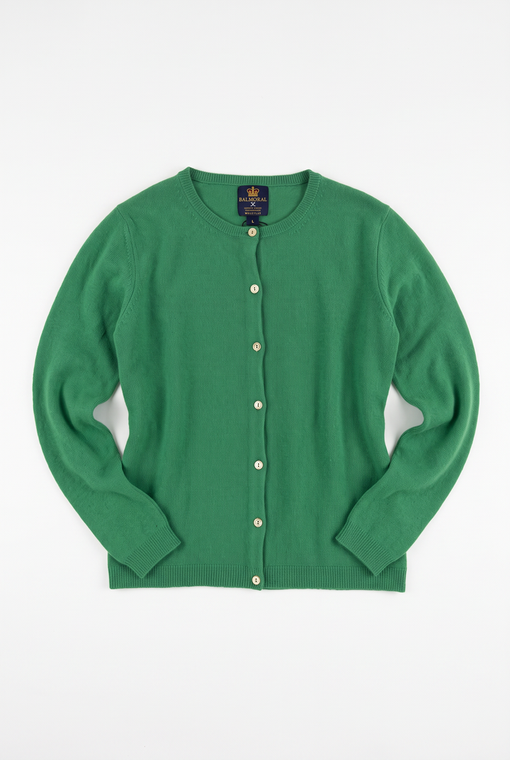 Balmoral Cashmere Cardigan - Green