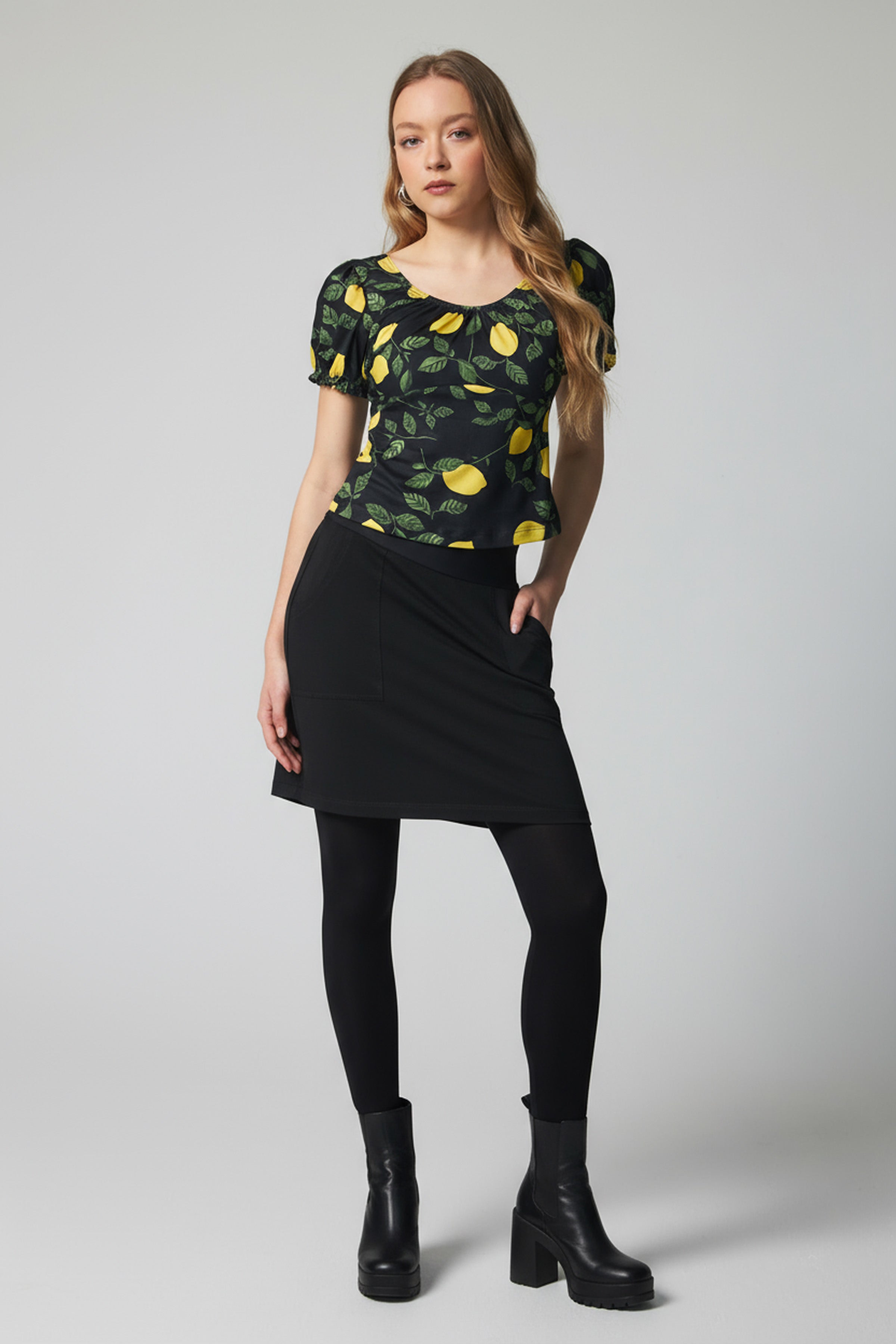 Organic Bamboo skirt - Black