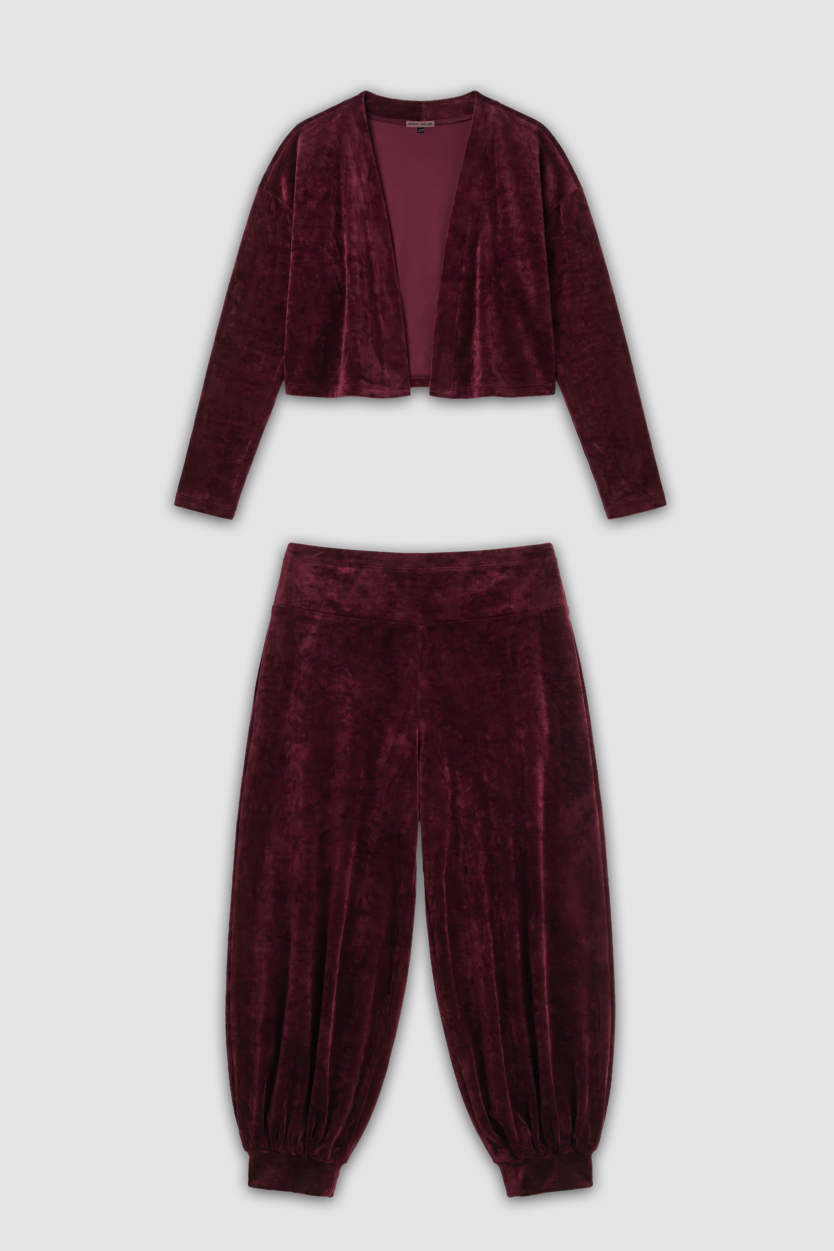 Velvet Pant - Burgundy