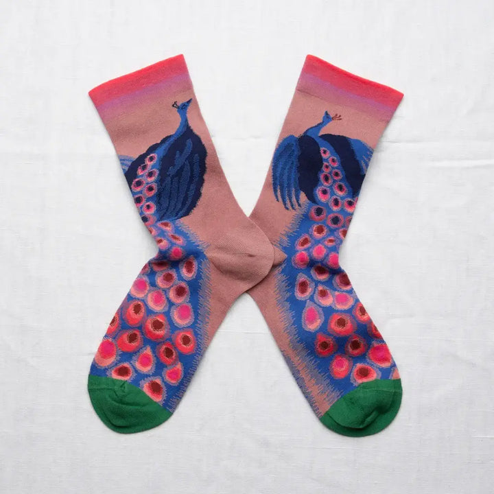 Bonne Maison - Blush Peacock Socks